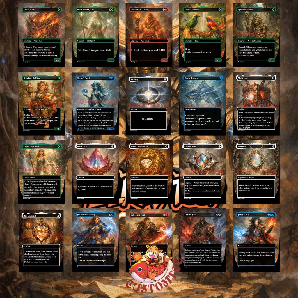 Codie Vociferous Codex Commander Deck | 100 Custom Cards + Tokens | Arcane Fantasy Art | 5-Color Storm Combo cEDH