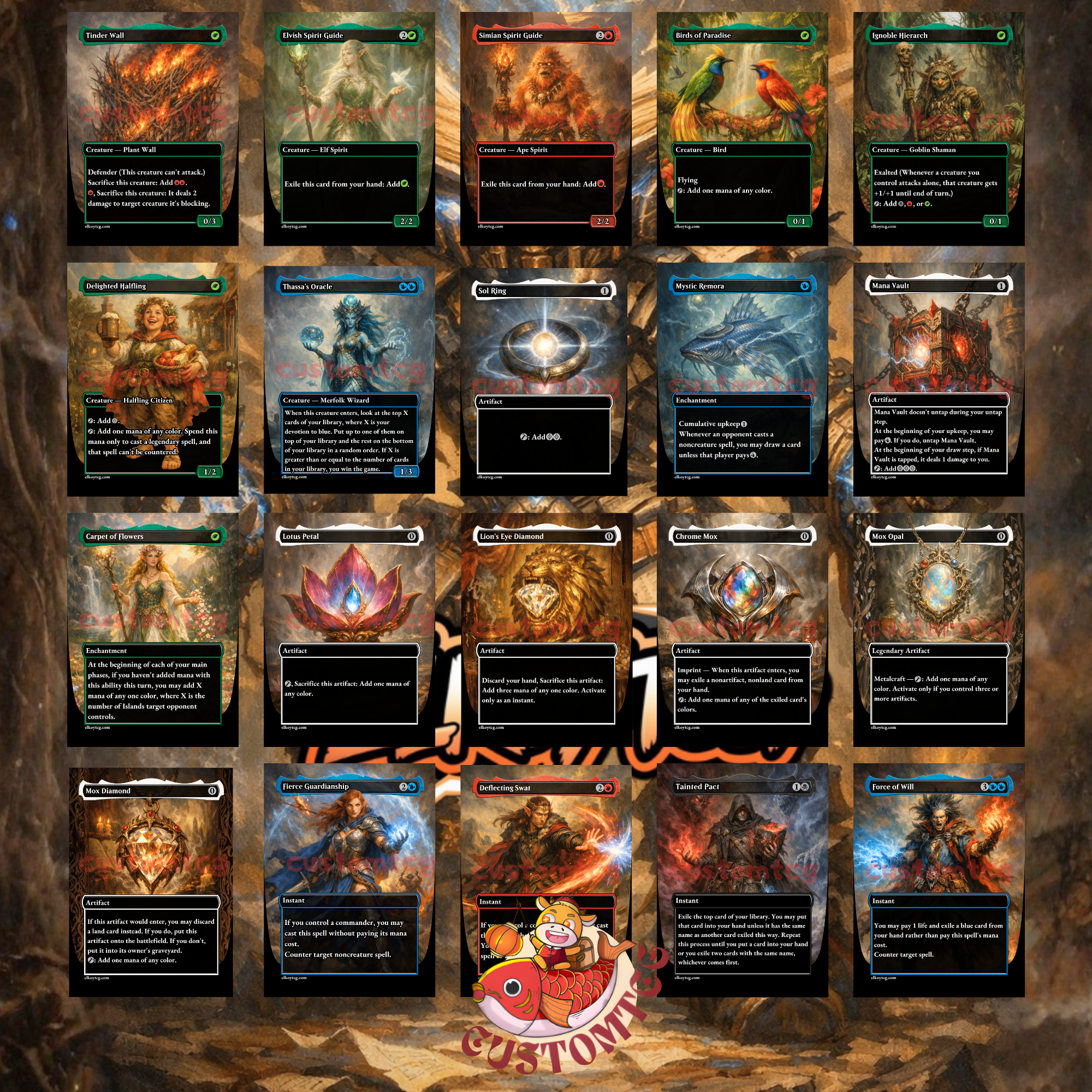 Codie Vociferous Codex Commander Deck | 100 Custom Cards + Tokens | Arcane Fantasy Art | 5-Color Storm Combo cEDH