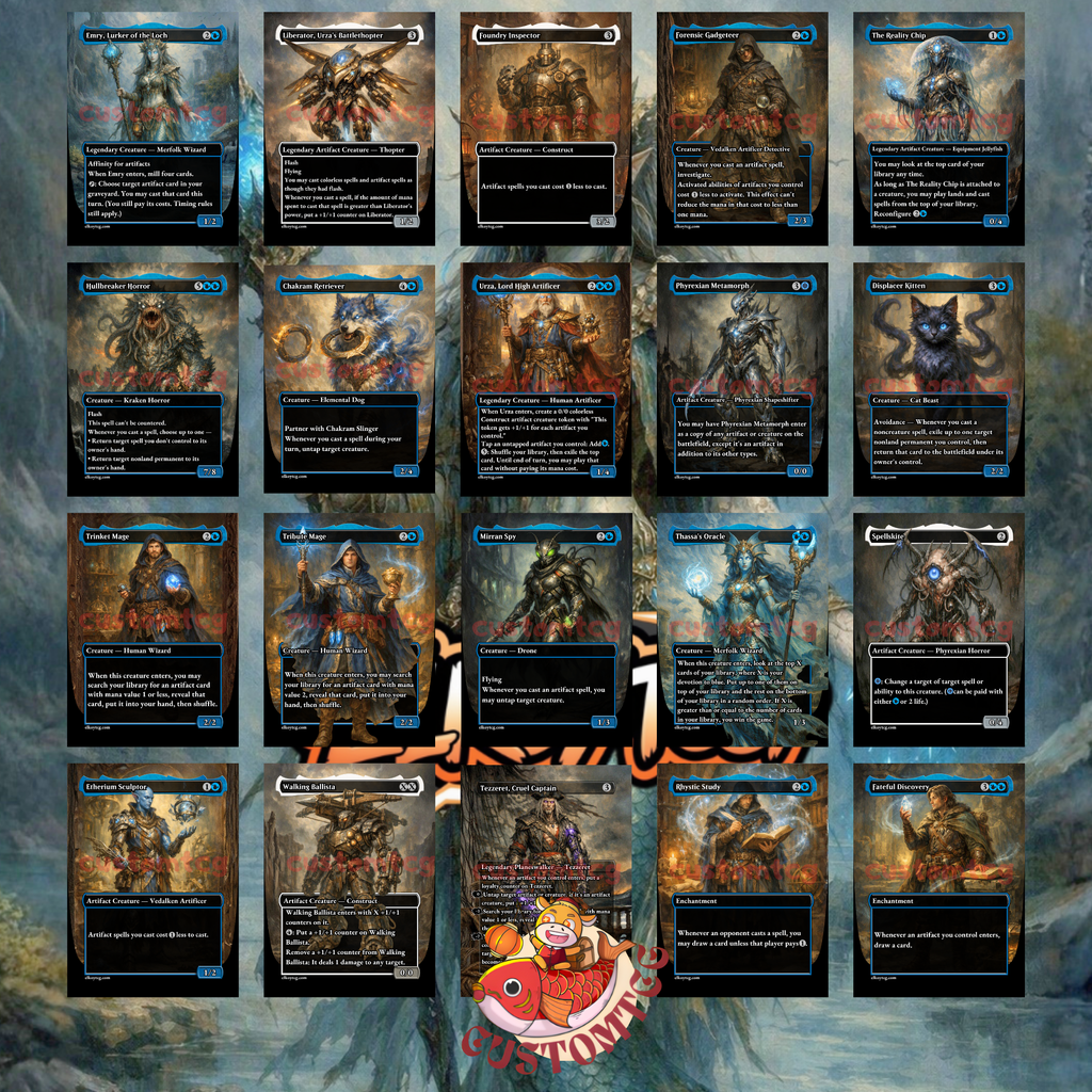 Emry, Lurker of the Loch Mono-Blue Artifact Custom Deck
