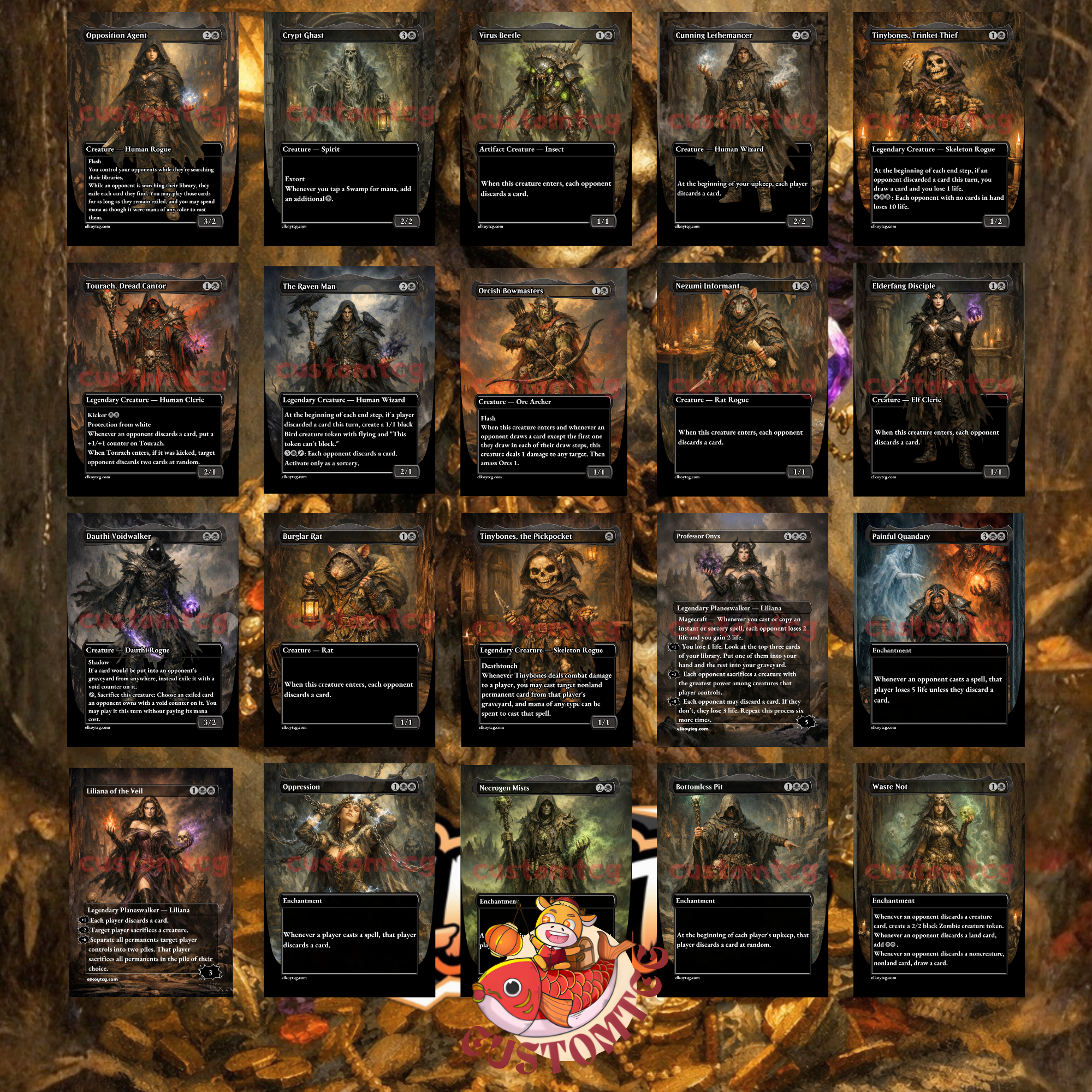 Tinybones Bauble Burglar Custom Commander Deck – 100 Cards + Tokens – Dark Fantasy Trading Card Game