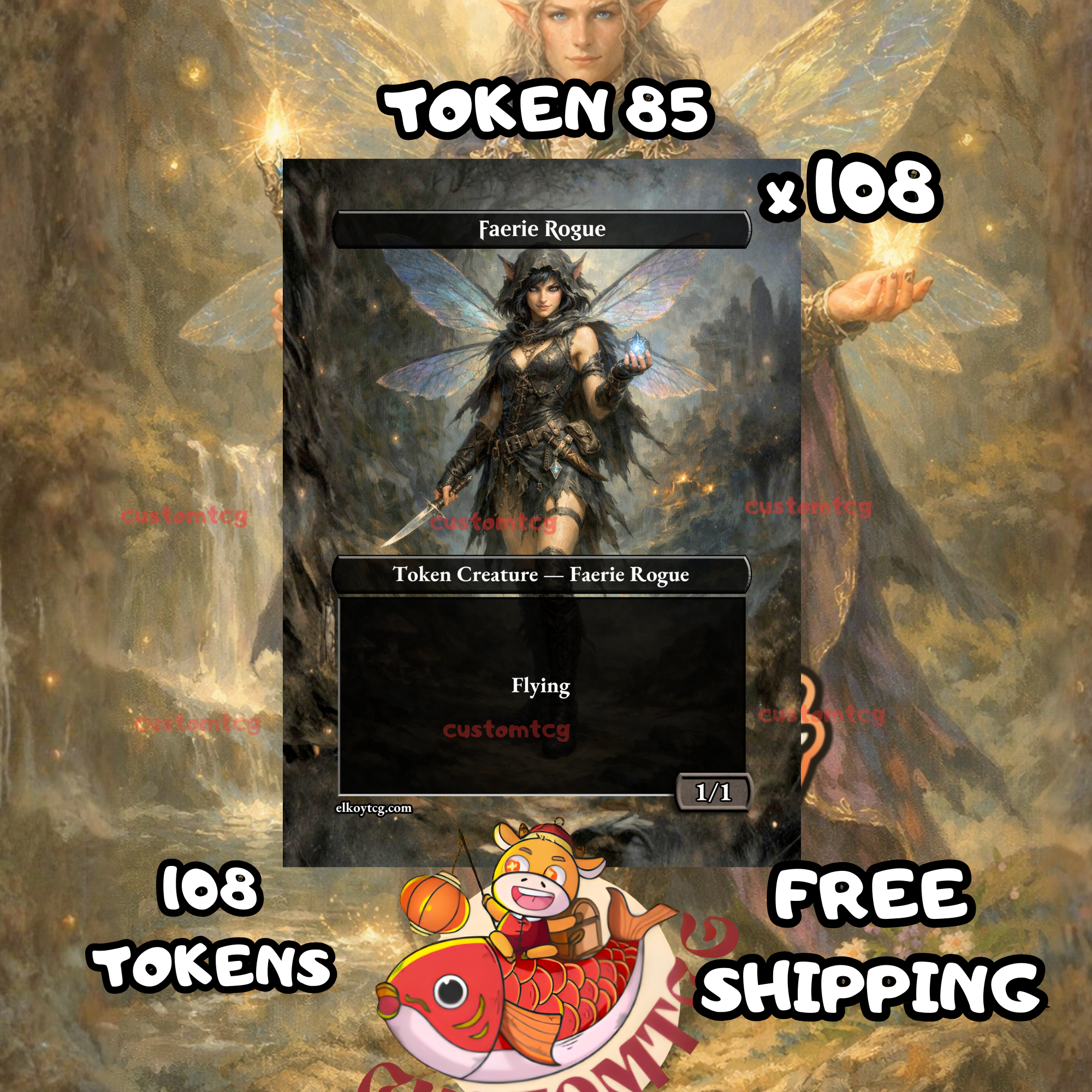 Faerie rogue token 1-1 108 copies - S85