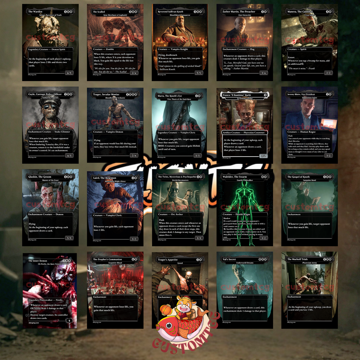 Outlast Custom Deck - Horror Themed