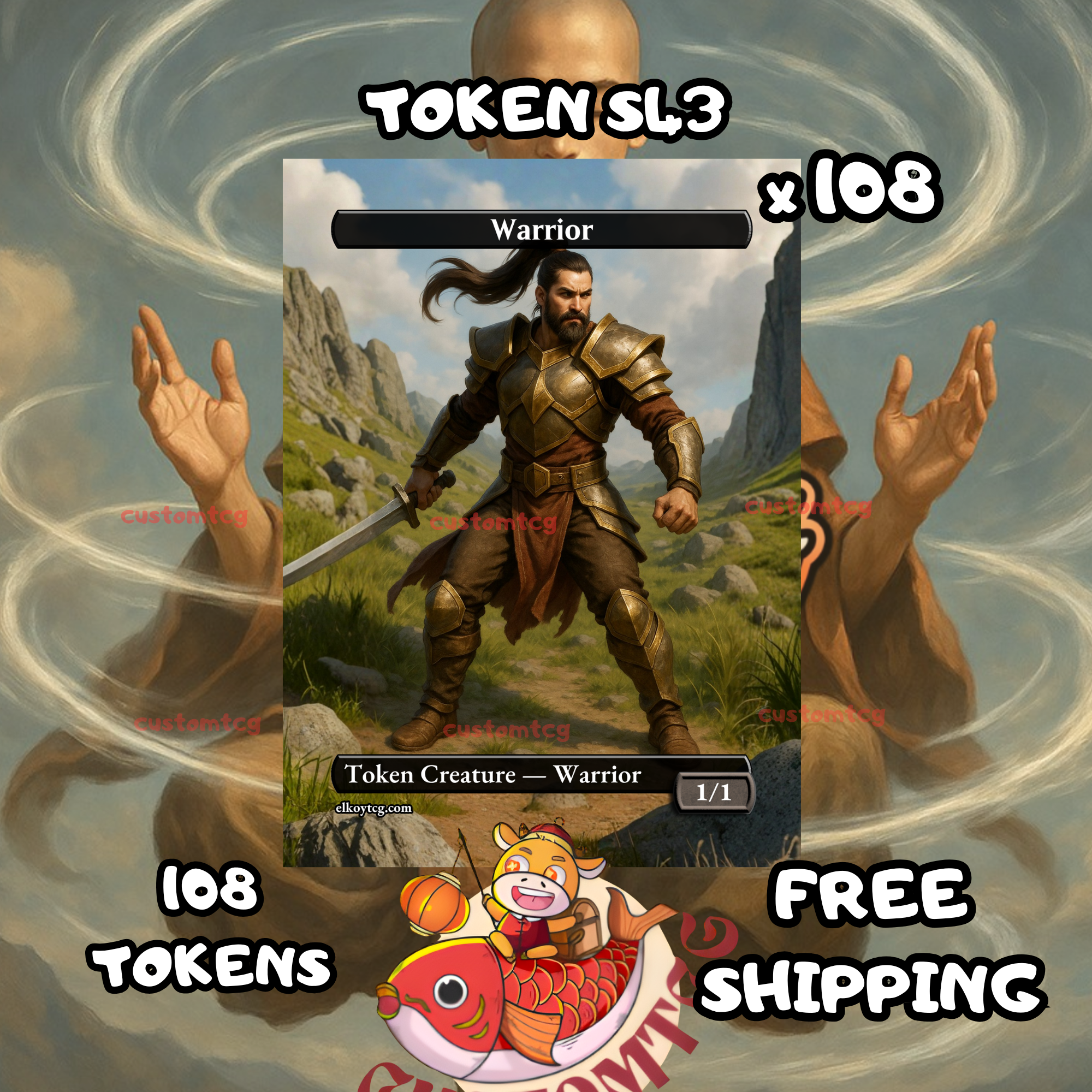Warrior token 108 copies - S43