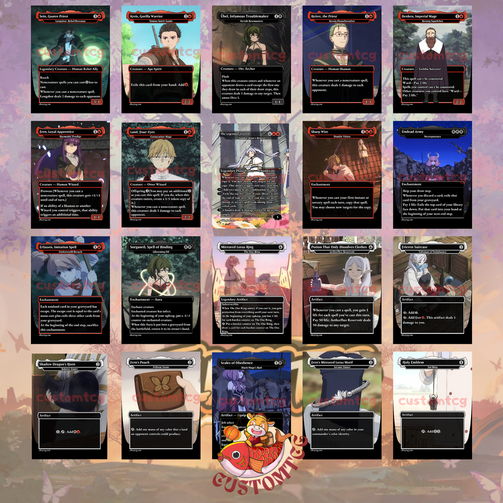 Frieren Custom Commander Deck — 100 Cards + Tokens | Anime-Themed | Free Shipping