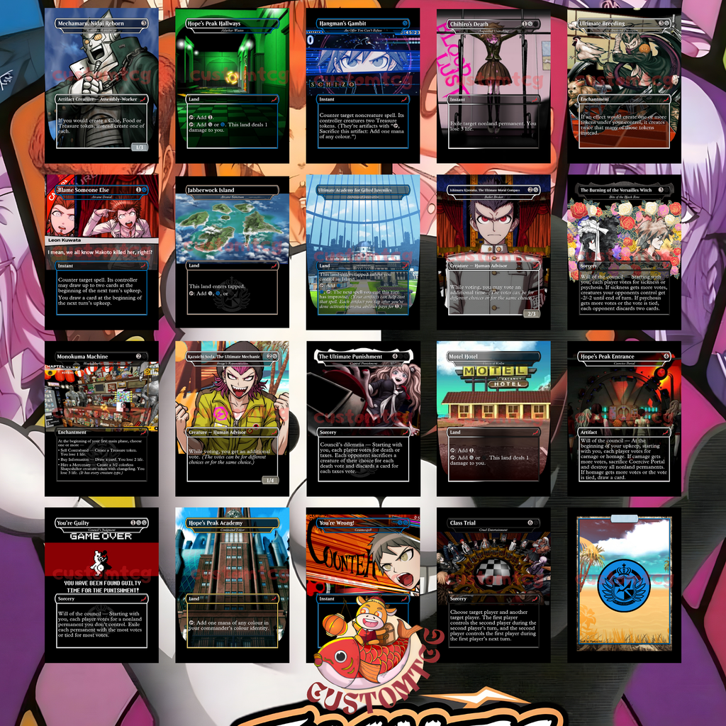 Danganronpa Custom Commander Deck — Tivit | Class Trial | Mystery &amp; Deception Proxy Deck