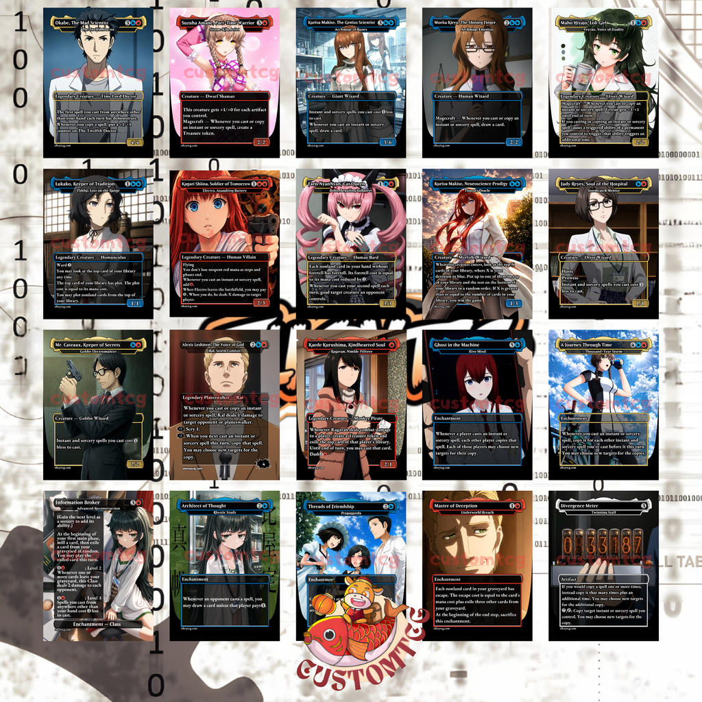 Steins;Gate Custom Commander Deck — 100 Cards + Tokens | Anime-Themed | Free Shipping