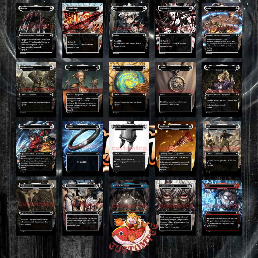 Gachiakuta Custom Commander Deck — Rudo | Cleaners vs The Pit | Anime Proxy Deck | Equipment Tribal