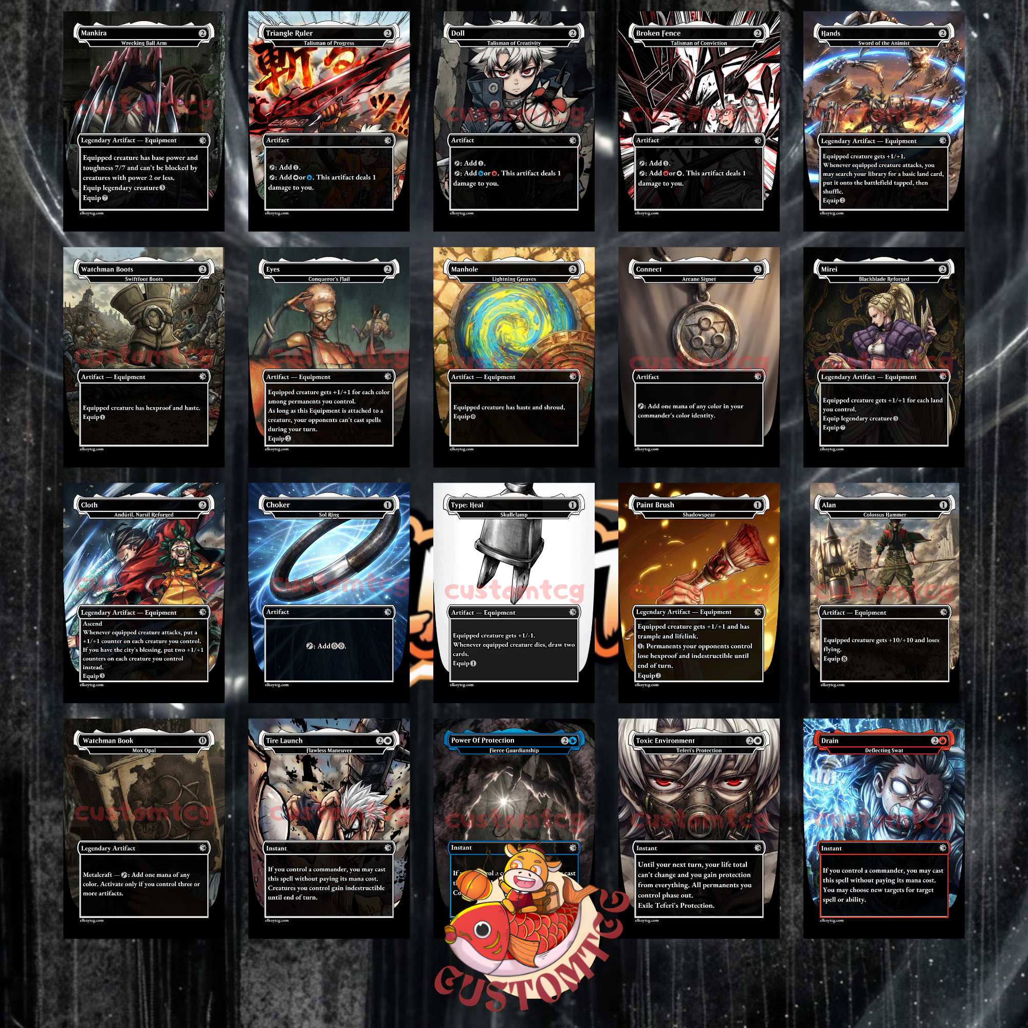 Gachiakuta Custom Commander Deck — Rudo | Cleaners vs The Pit | Anime Proxy Deck | Equipment Tribal