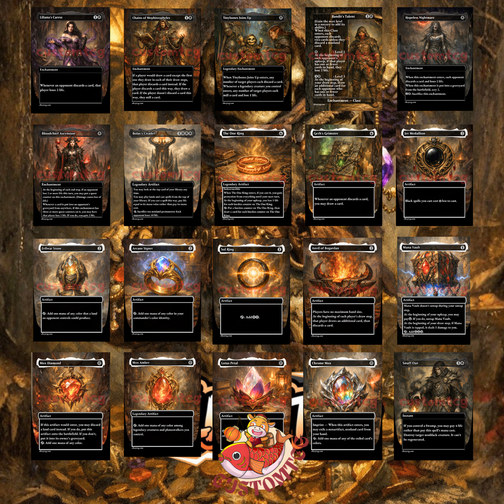 Tinybones Bauble Burglar Custom Commander Deck – 100 Cards + Tokens – Dark Fantasy Trading Card Game