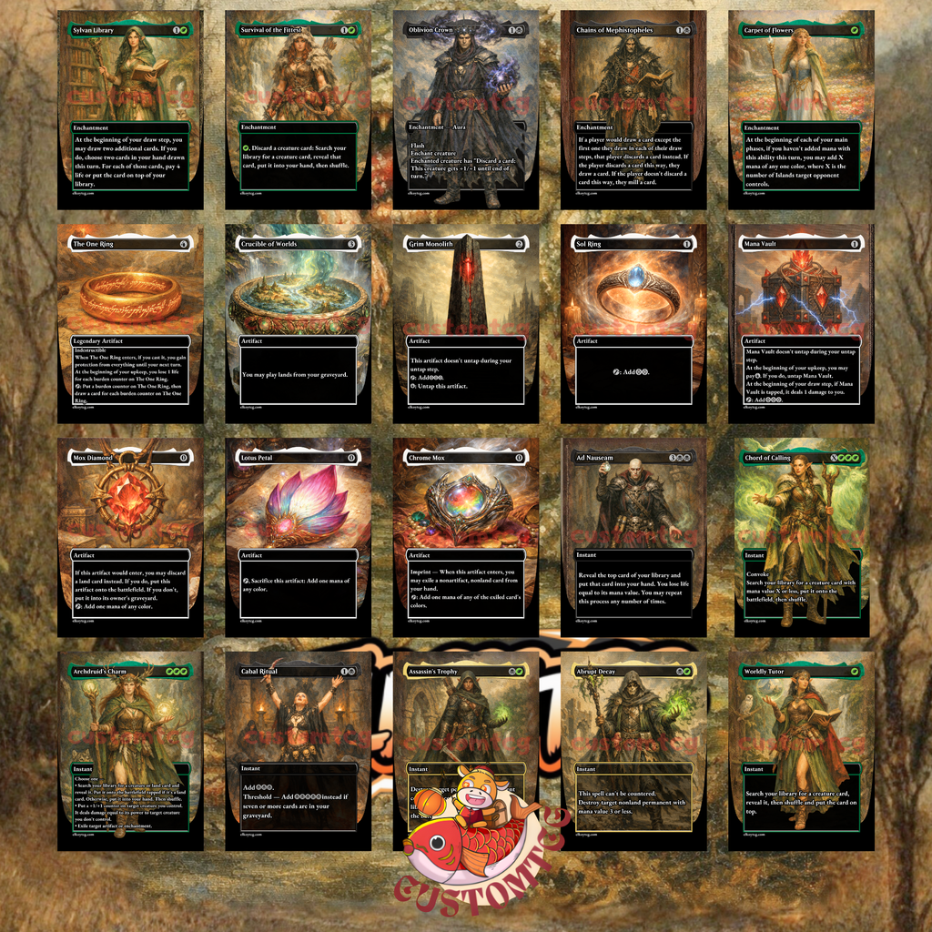 The Gitrog Monster Custom Commander Deck — Lands & Sacrifice | Golgari | Fantasy Art Proxy Deck