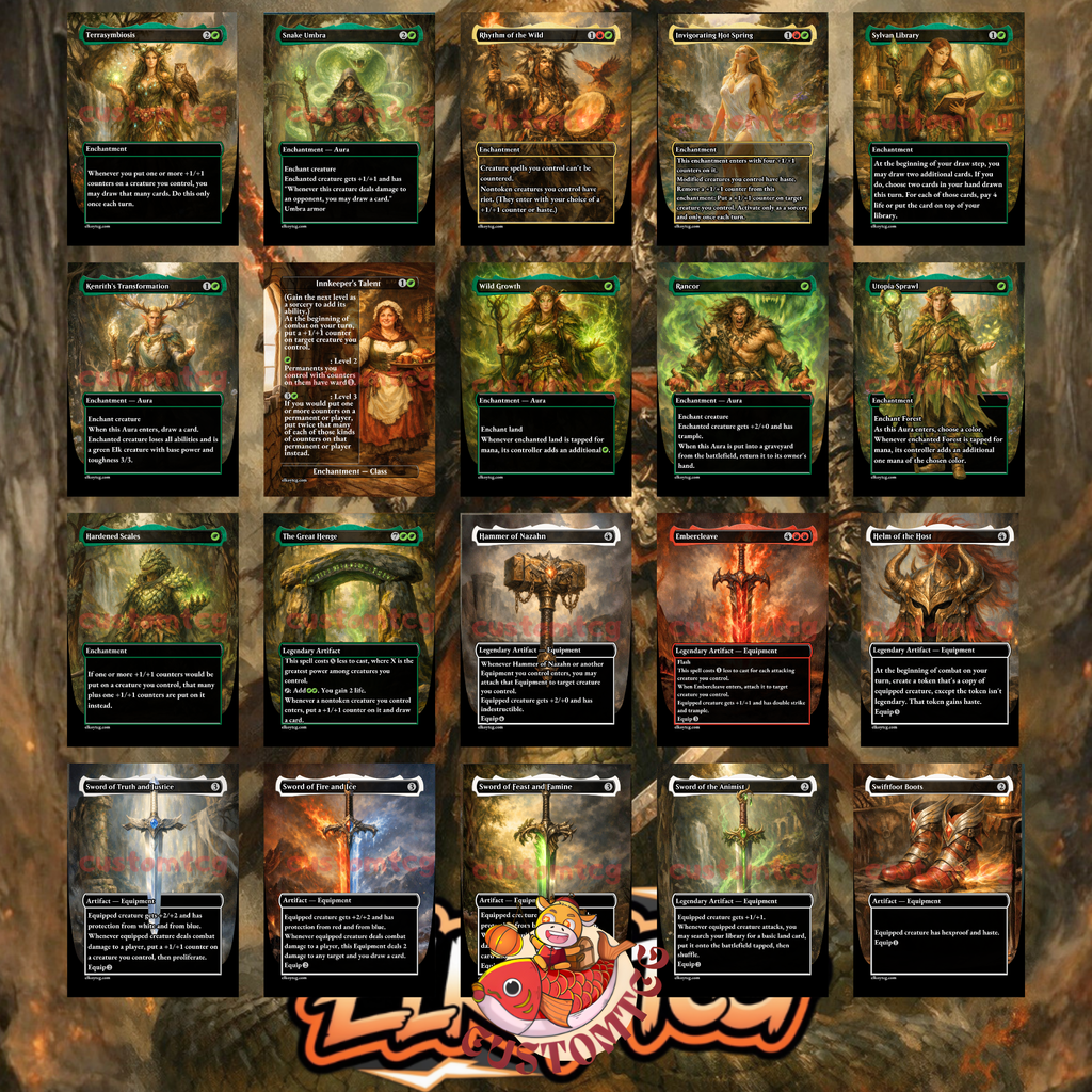 Chishiro the Shattered Blade Custom Commander Deck – 100 Cards + Tokens | +1/+1 Counters & Equipment | Fantasy Art | Unique Card Designs