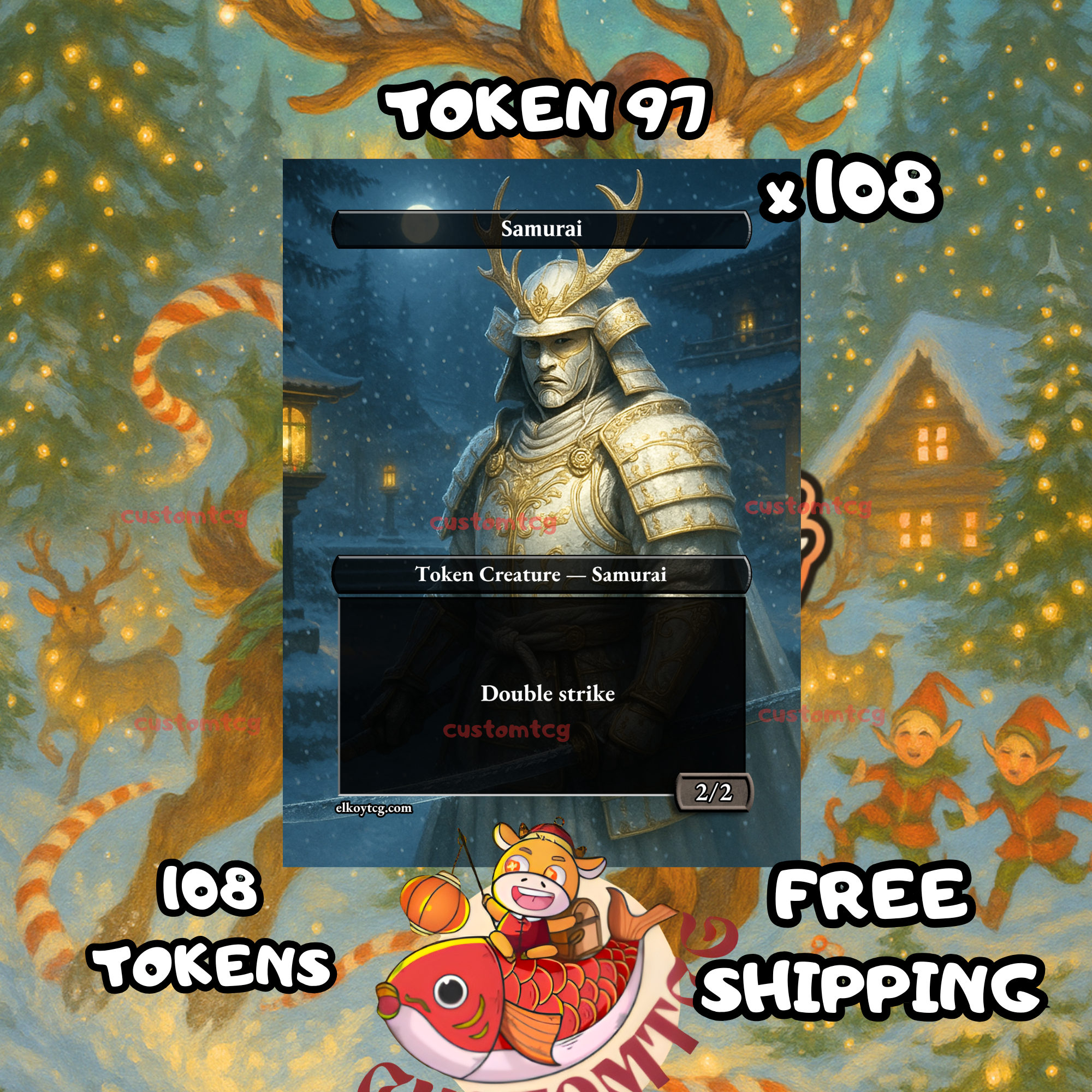 Samurai Double Strike token 2-2 108 copies - S97