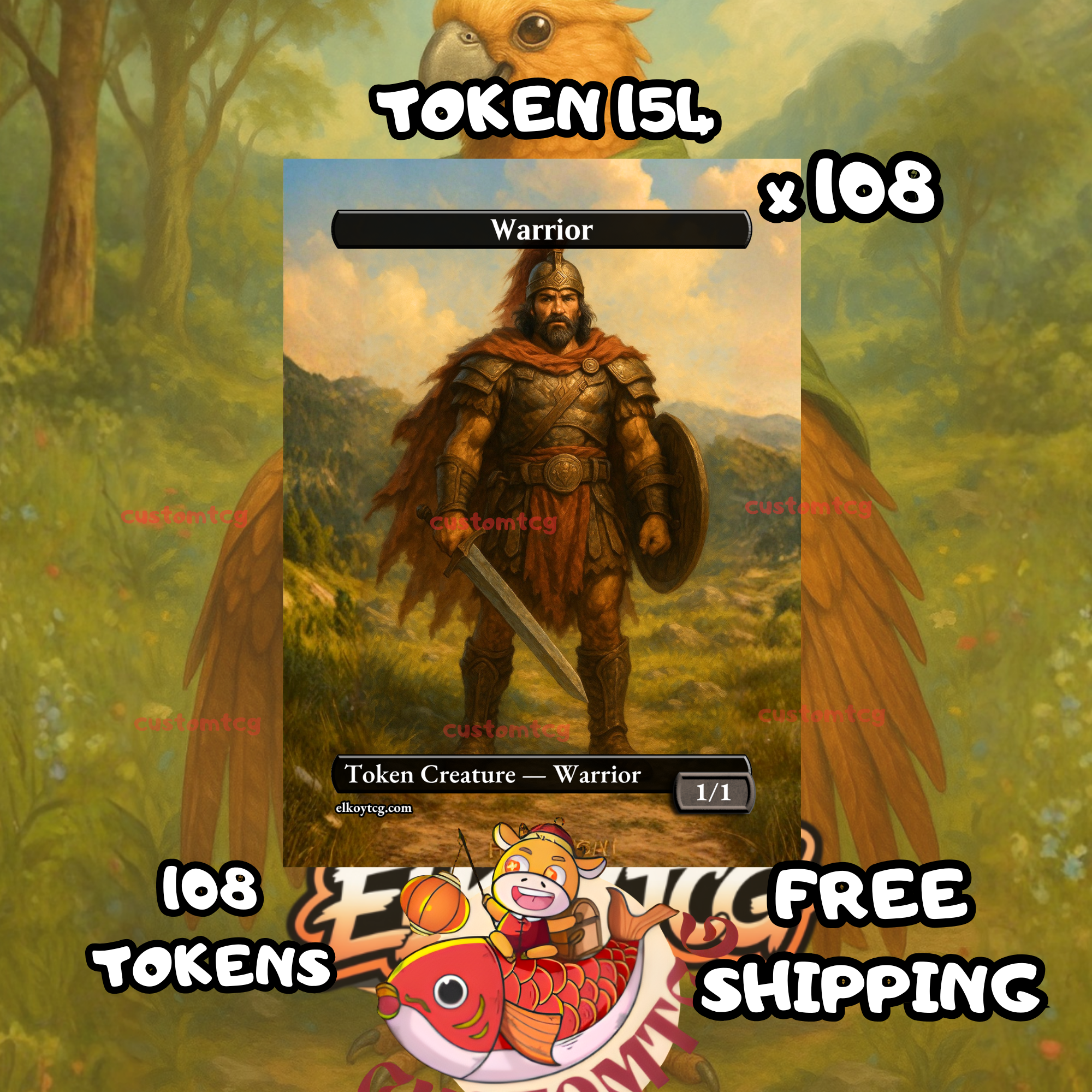 Warrior token 1-1 108 copies - S154