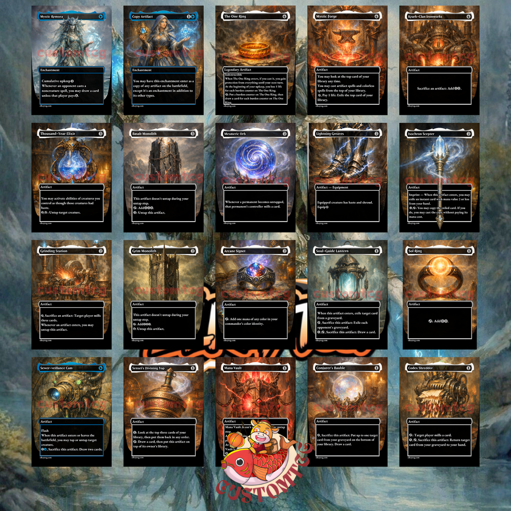 Emry, Lurker of the Loch Mono-Blue Artifact Custom Deck