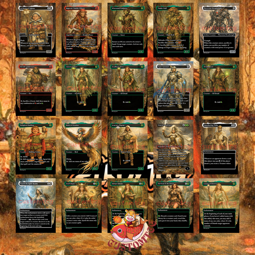 Rocco, Cabaretti Caterer Custom Commander Deck — Toolbox Tutoring and Creature Combos | Naya | Fantasy Art Proxy Deck