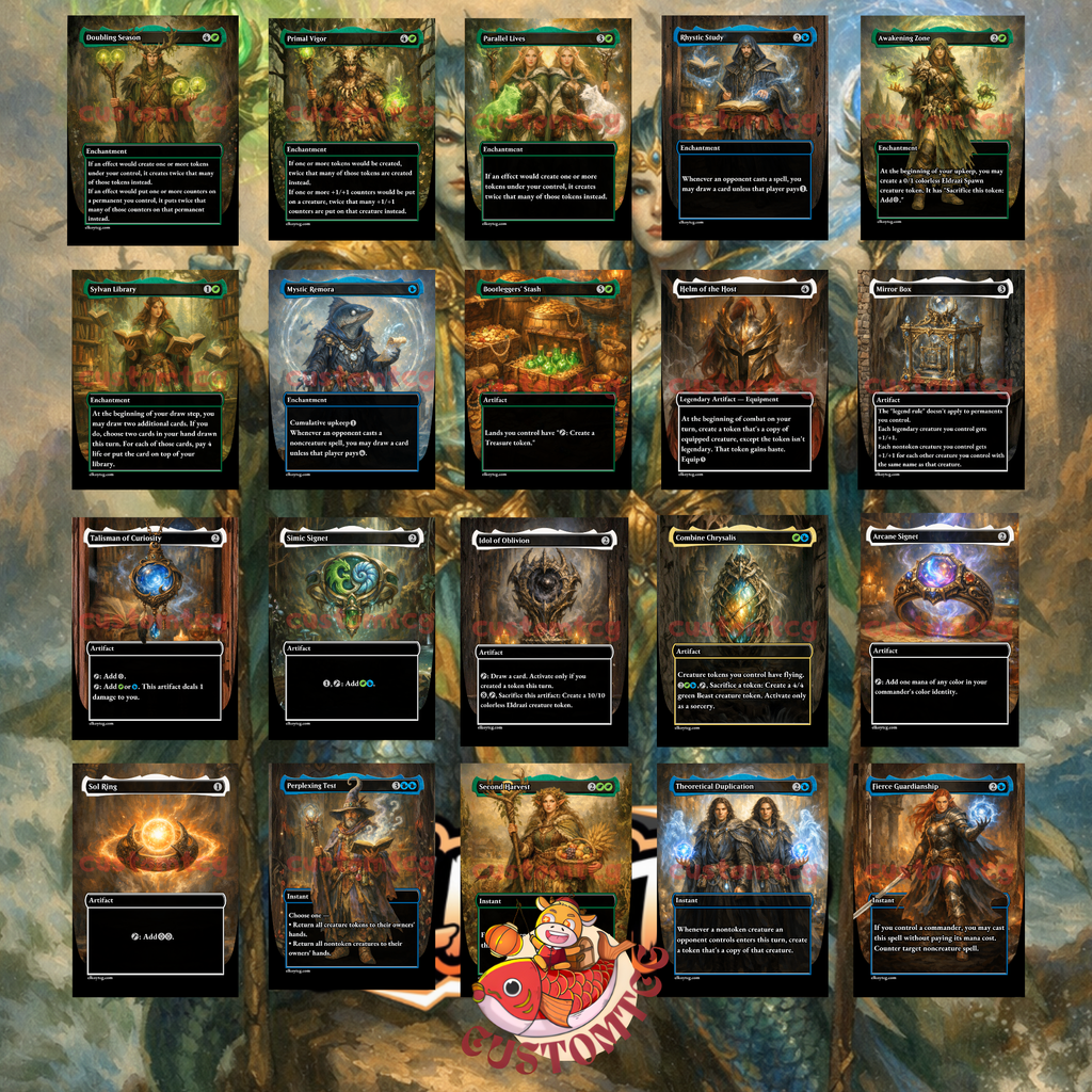 Adrix and Nev Twincasters Custom Commander Deck – 100 Cards + Tokens – Fantasy Trading Card Game