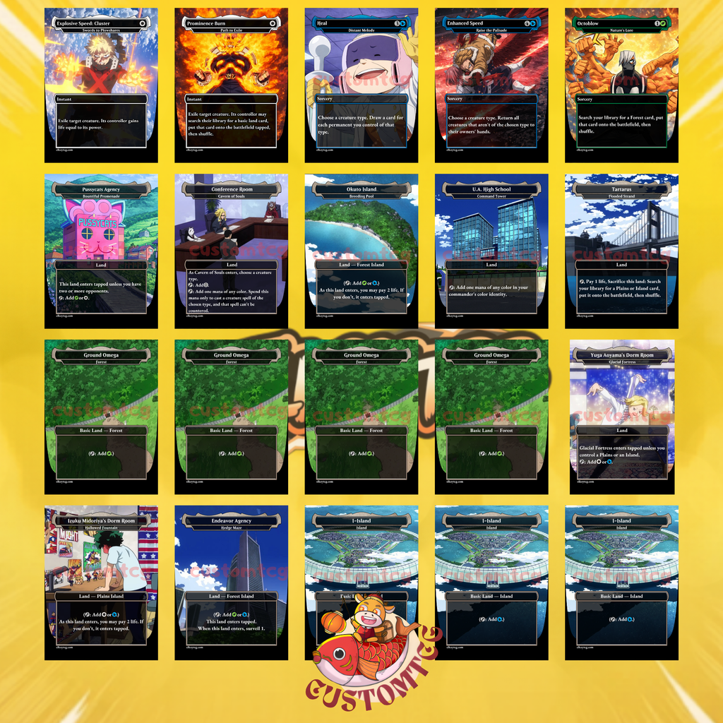 My Hero Academia Custom Commander Deck — Deku | Class 1-A | Anime Proxy Deck | Plus Ultra