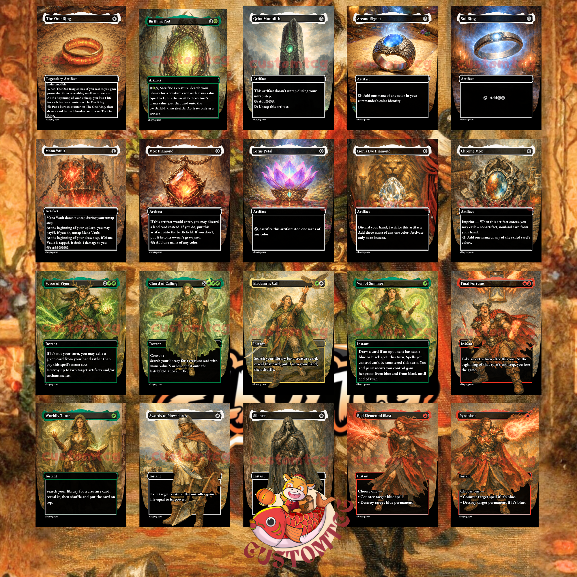 Rocco, Cabaretti Caterer Custom Commander Deck — Toolbox Tutoring and Creature Combos | Naya | Fantasy Art Proxy Deck