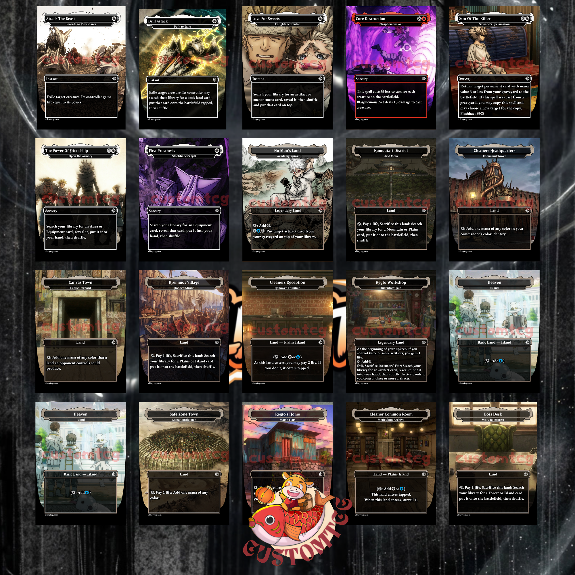 Gachiakuta Custom Commander Deck — Rudo | Cleaners vs The Pit | Anime Proxy Deck | Equipment Tribal