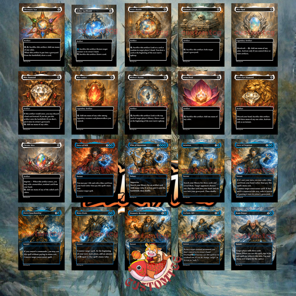 Emry, Lurker of the Loch Mono-Blue Artifact Custom Deck