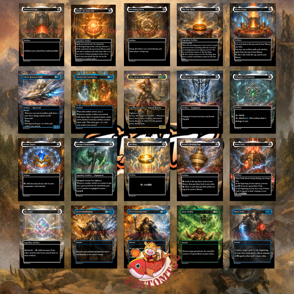 Aloy Savior of Meridian Commander Deck | 100 Custom Cards + Tokens | Sci-Fi Fantasy Art | Simic Artifact Discover