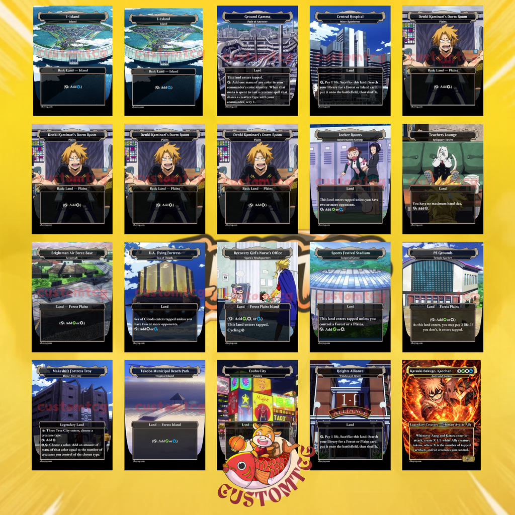 My Hero Academia Custom Commander Deck — Deku | Class 1-A | Anime Proxy Deck | Plus Ultra