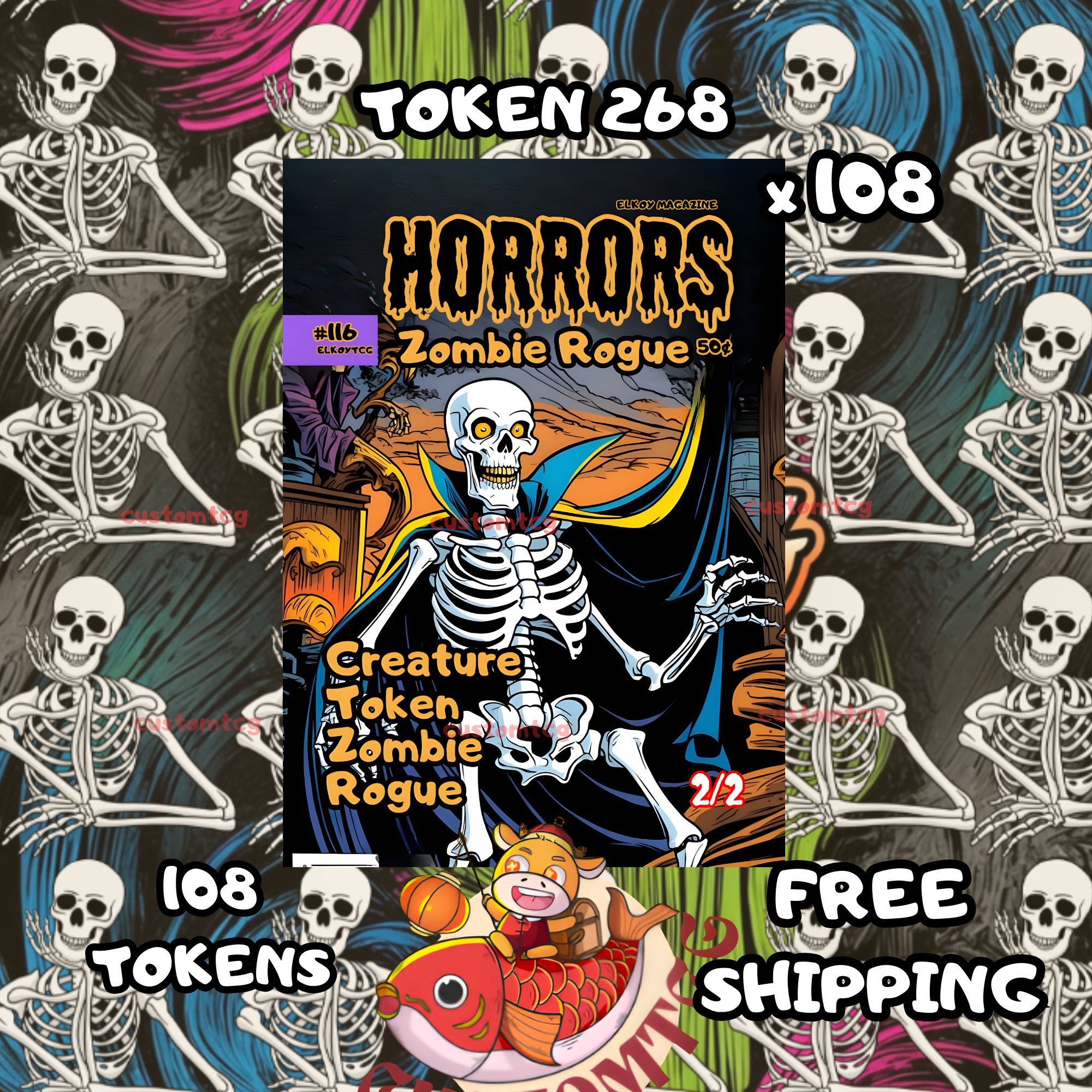 Zombie Rogue token 2-2 108 copies - S268
