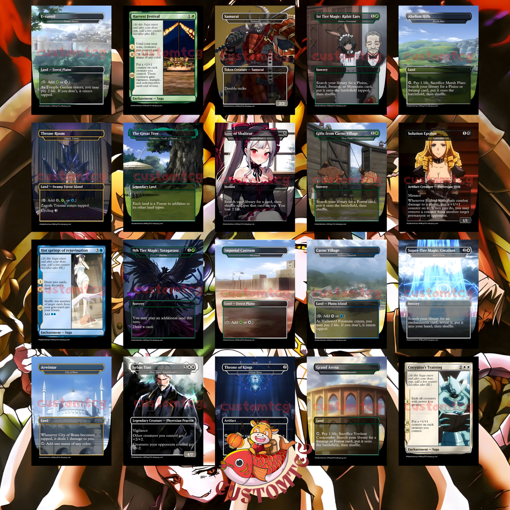Overlord V2.0 Custom Commander Deck — Ainz Ooal Gown | Custom Proxy Deck | Anime Commander Deck
