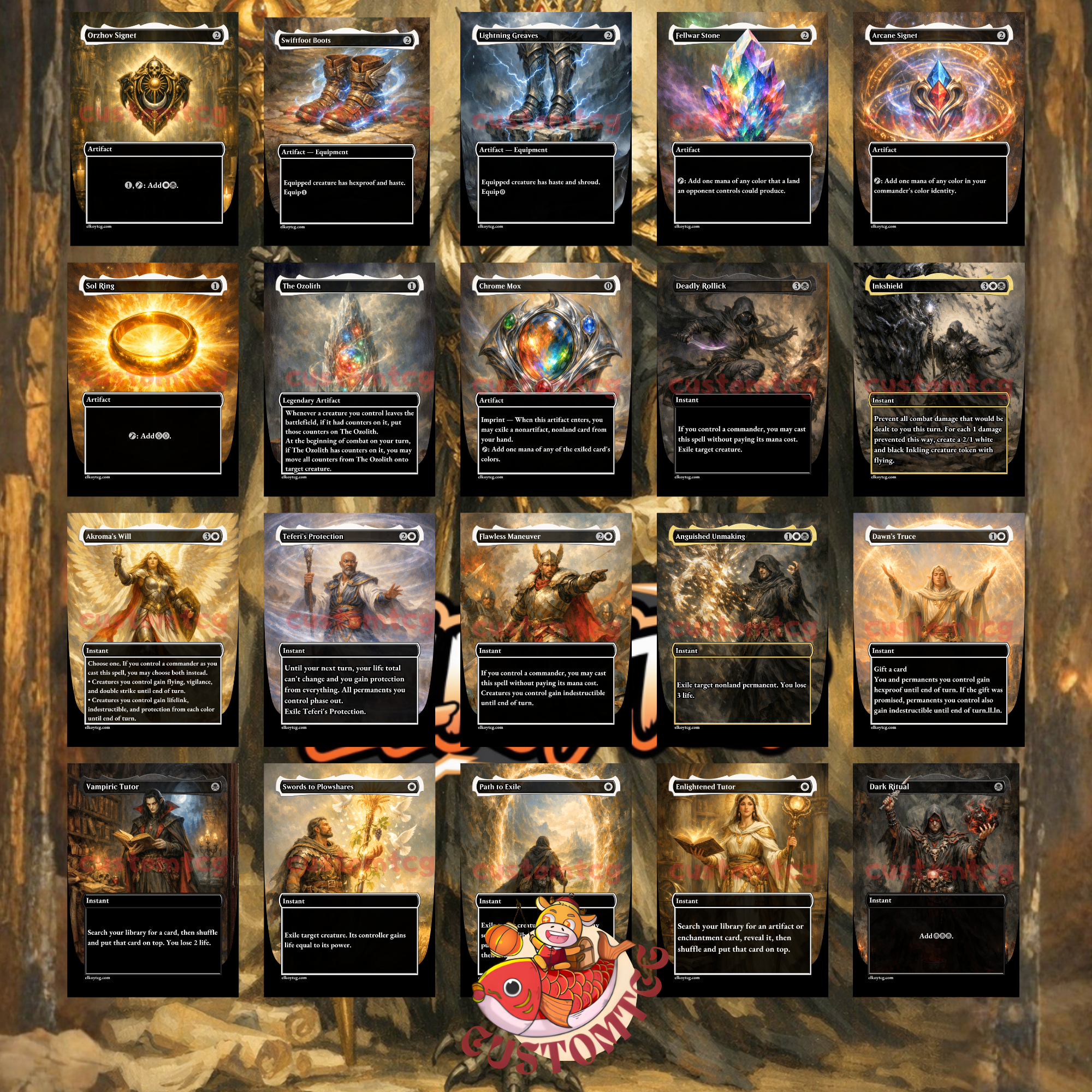 Breena the Demagogue Custom Commander Deck – 100 Cards + Tokens | Orzhov Politics & Counters | Fantasy Art | Unique Card Designs