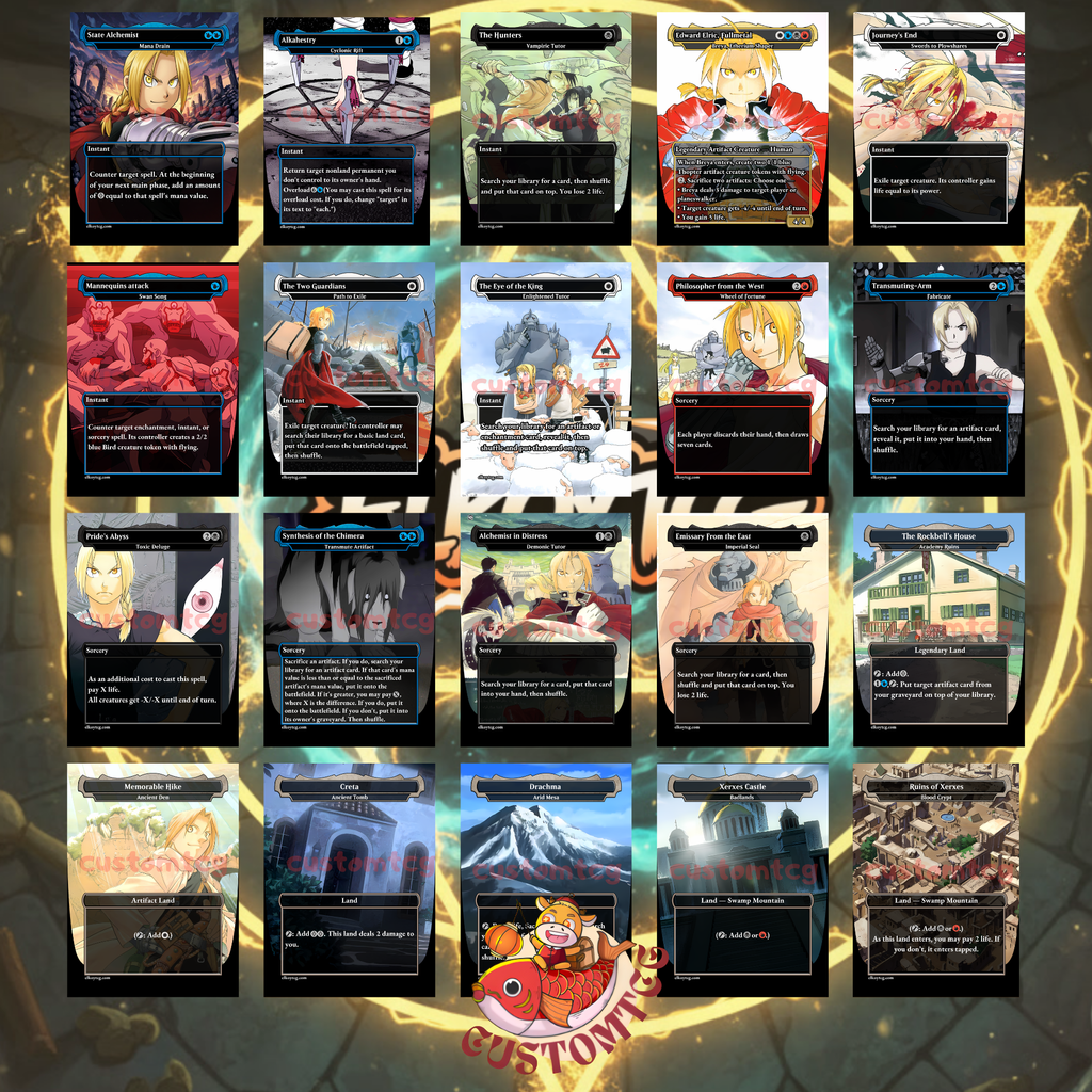 Fullmetal Alchemist Custom Commander Deck — 100 Cards + Tokens | Anime-Themed | Free Shipping