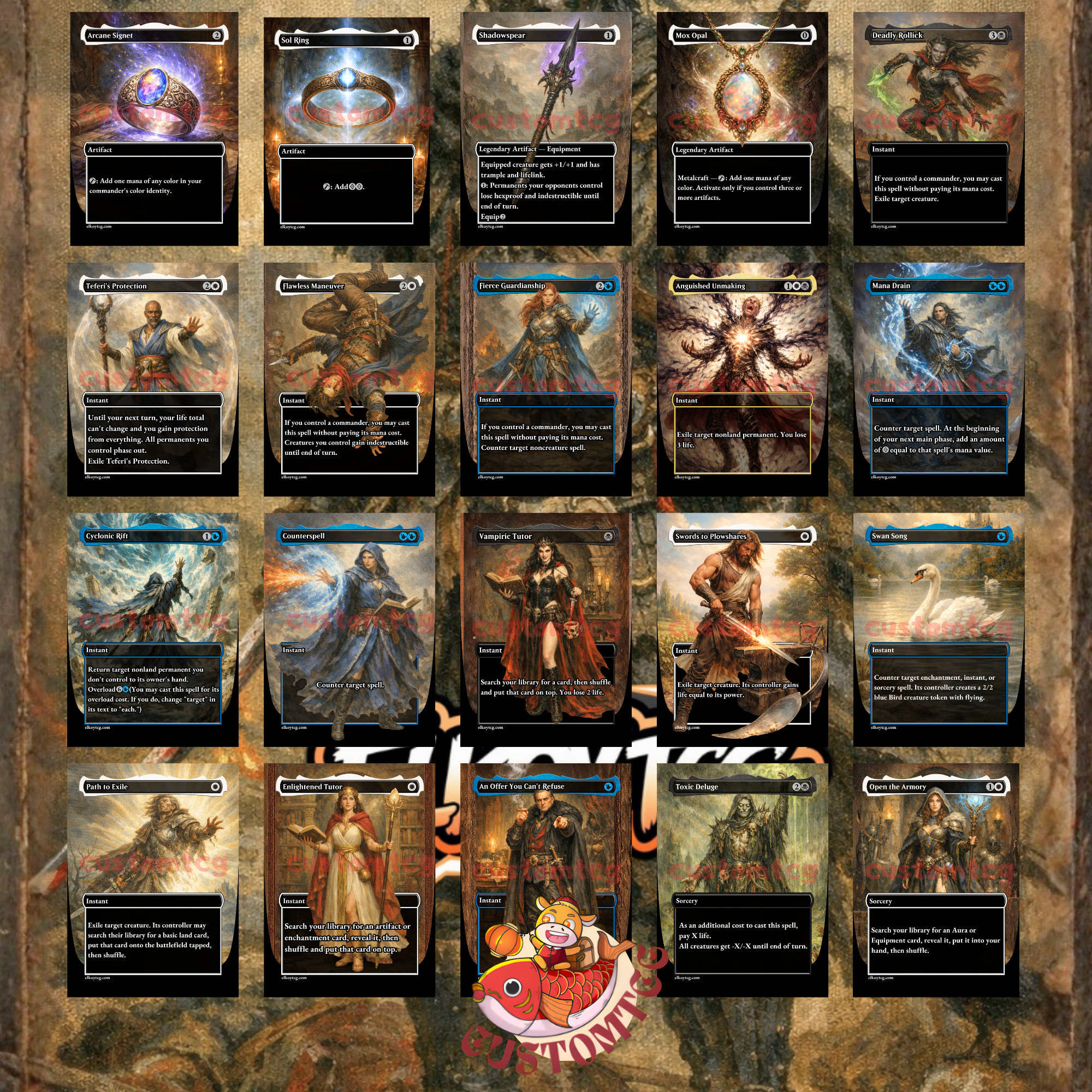 Jin Sakai, Ghost of Tsushima Custom Commander Deck — Samurai Rogue | Stealth | Fantasy Art Proxy Deck