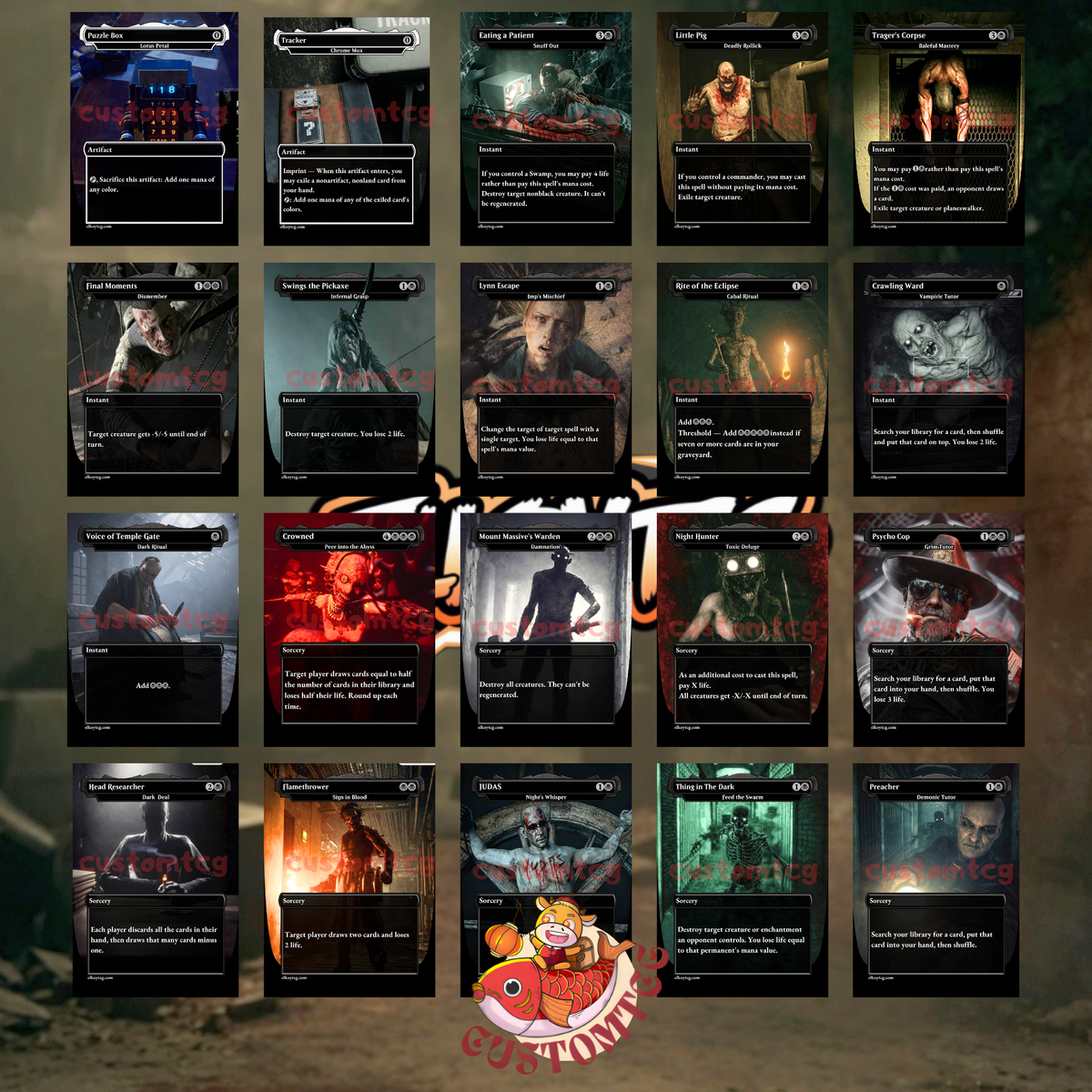 Outlast Custom Deck - Horror Themed
