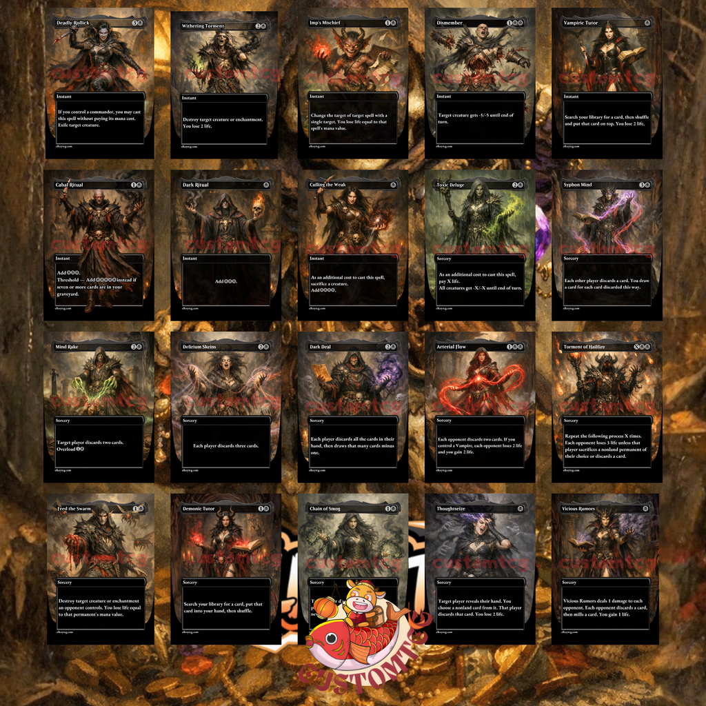Tinybones Bauble Burglar Custom Commander Deck – 100 Cards + Tokens – Dark Fantasy Trading Card Game