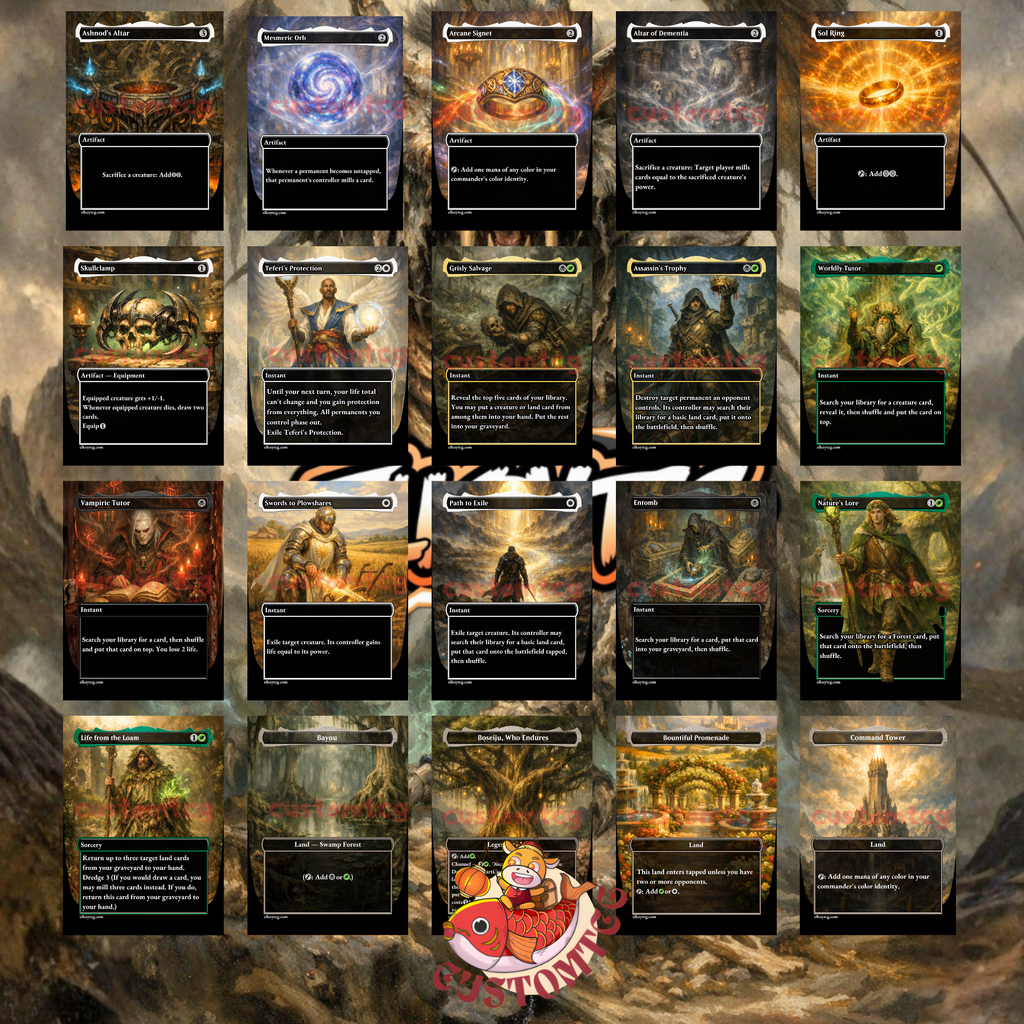 Nethroi Apex of Death Commander Deck | 100 Custom Cards + Tokens | Fantasy Art | Mutate Graveyard Abzan White Black Green Deck