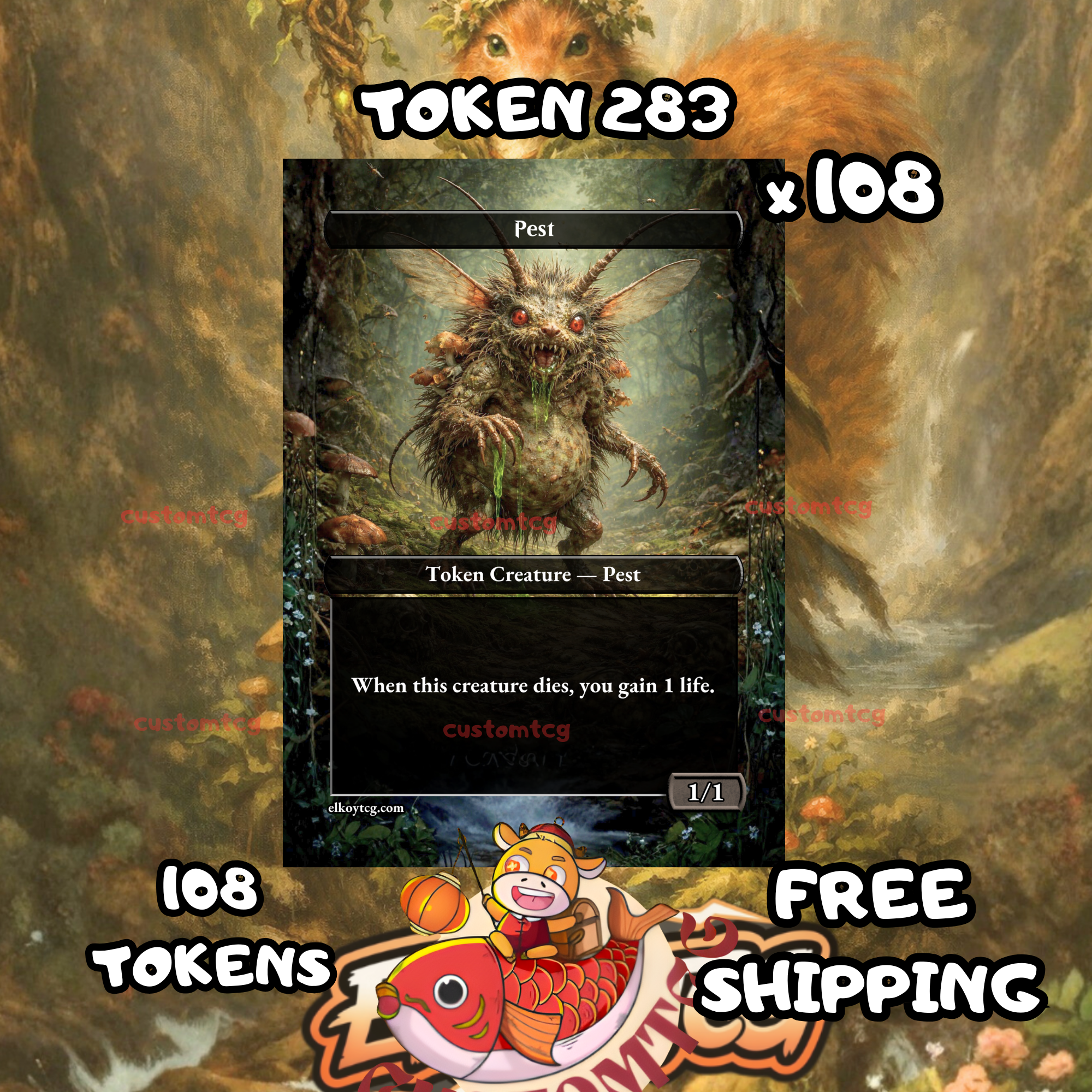 Pest token 1-1 108 copies - S283