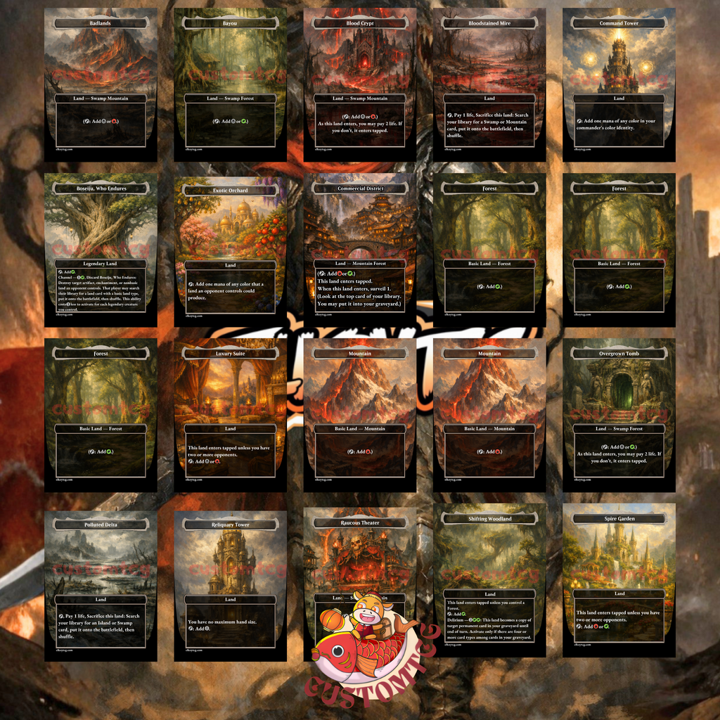 Eddie Brock Venom Custom Commander Deck – 100 Cards + Tokens | Symbiote Villains | Dark Fantasy Art | Unique Card Designs