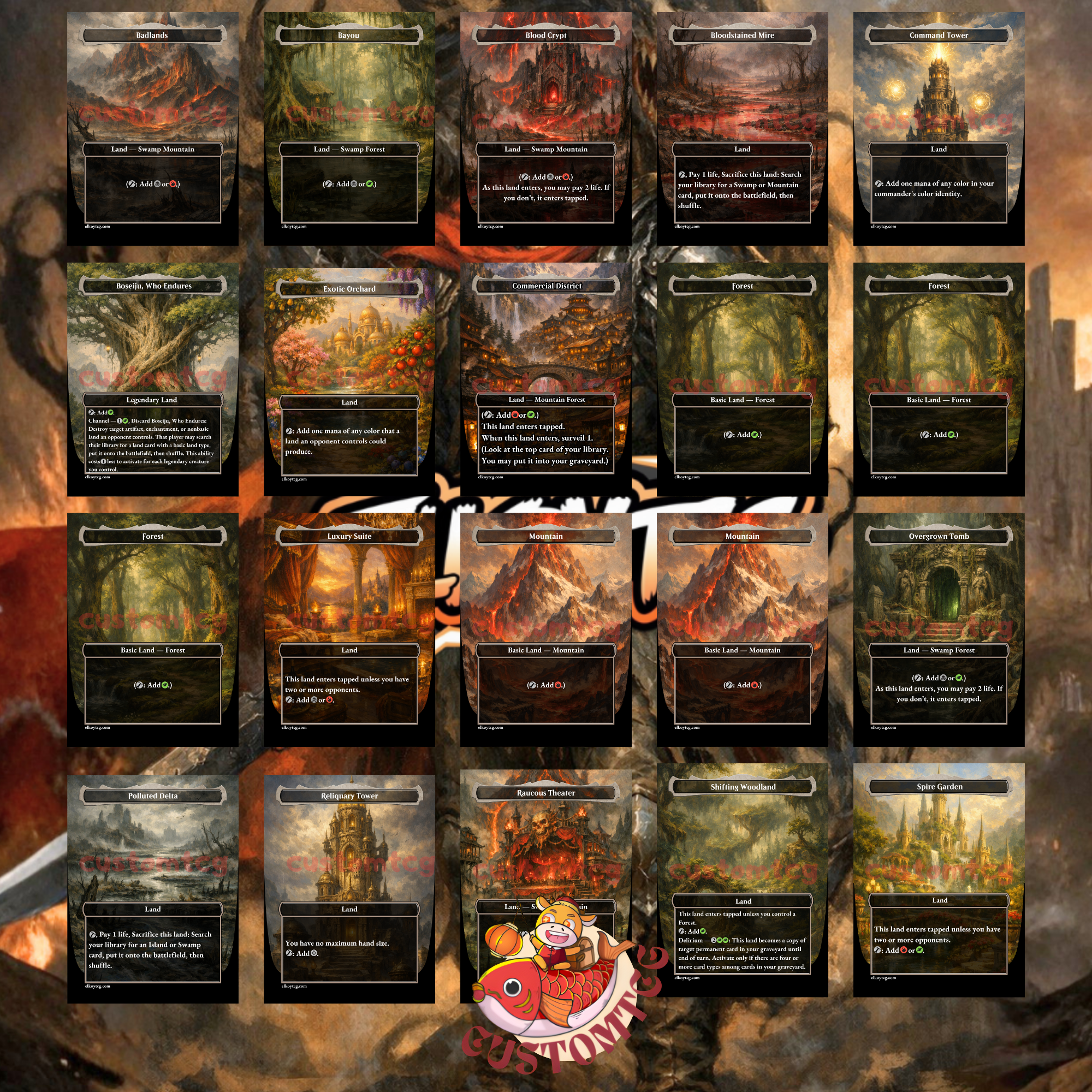 Eddie Brock Venom Custom Commander Deck – 100 Cards + Tokens | Symbiote Villains | Dark Fantasy Art | Unique Card Designs