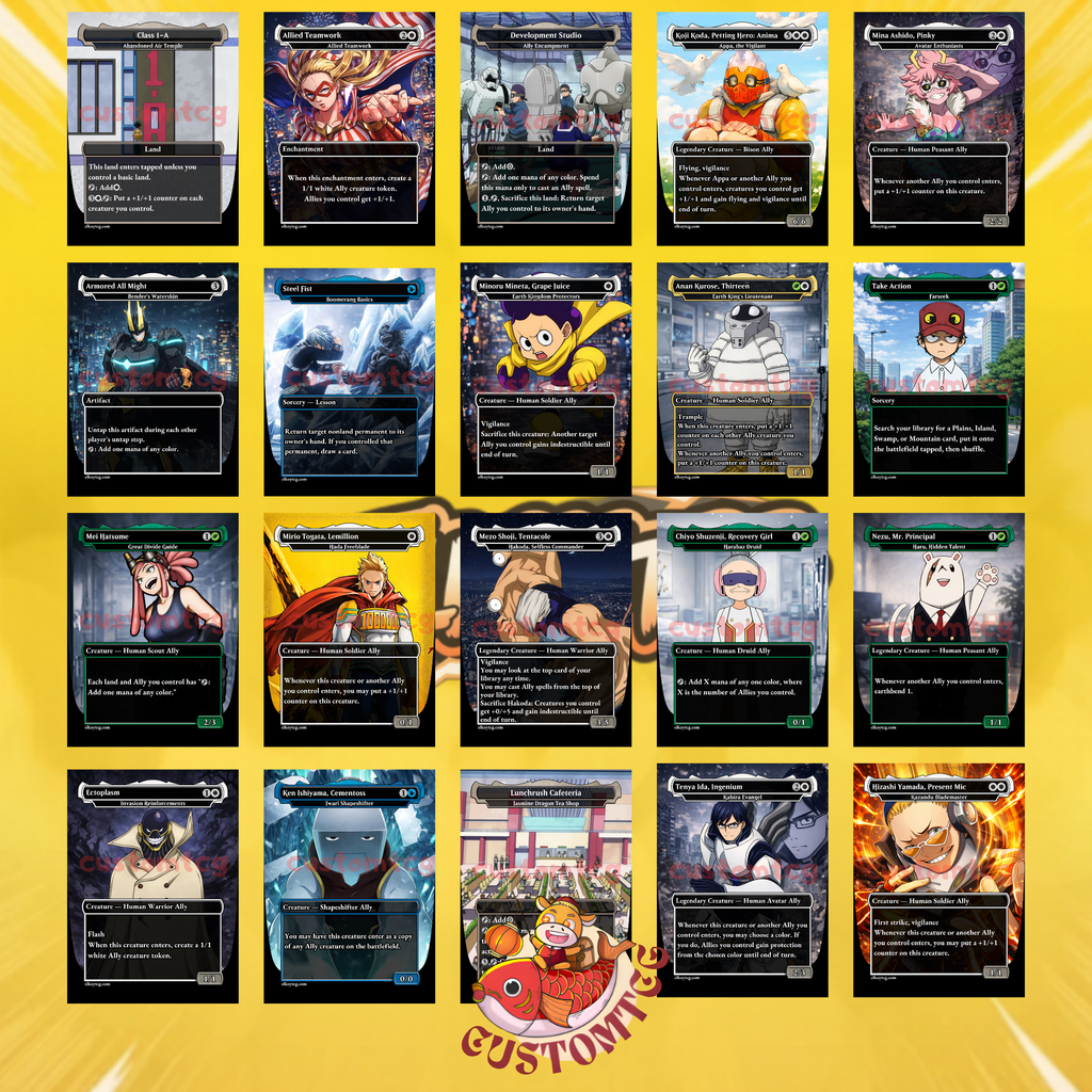 My Hero Academia Custom Commander Deck — Deku | Class 1-A | Anime Proxy Deck | Plus Ultra