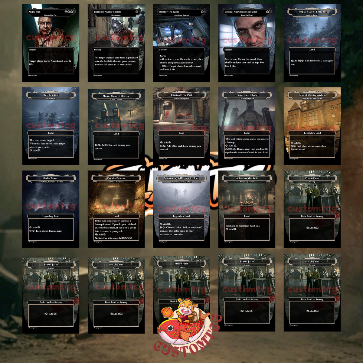 Outlast Custom Deck - Horror Themed