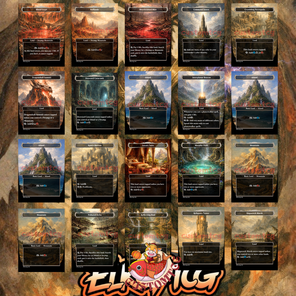 Nicol Bolas, the Ravager Custom Commander Deck — Dragon God | Grixis Control | Fantasy Art Proxy Deck