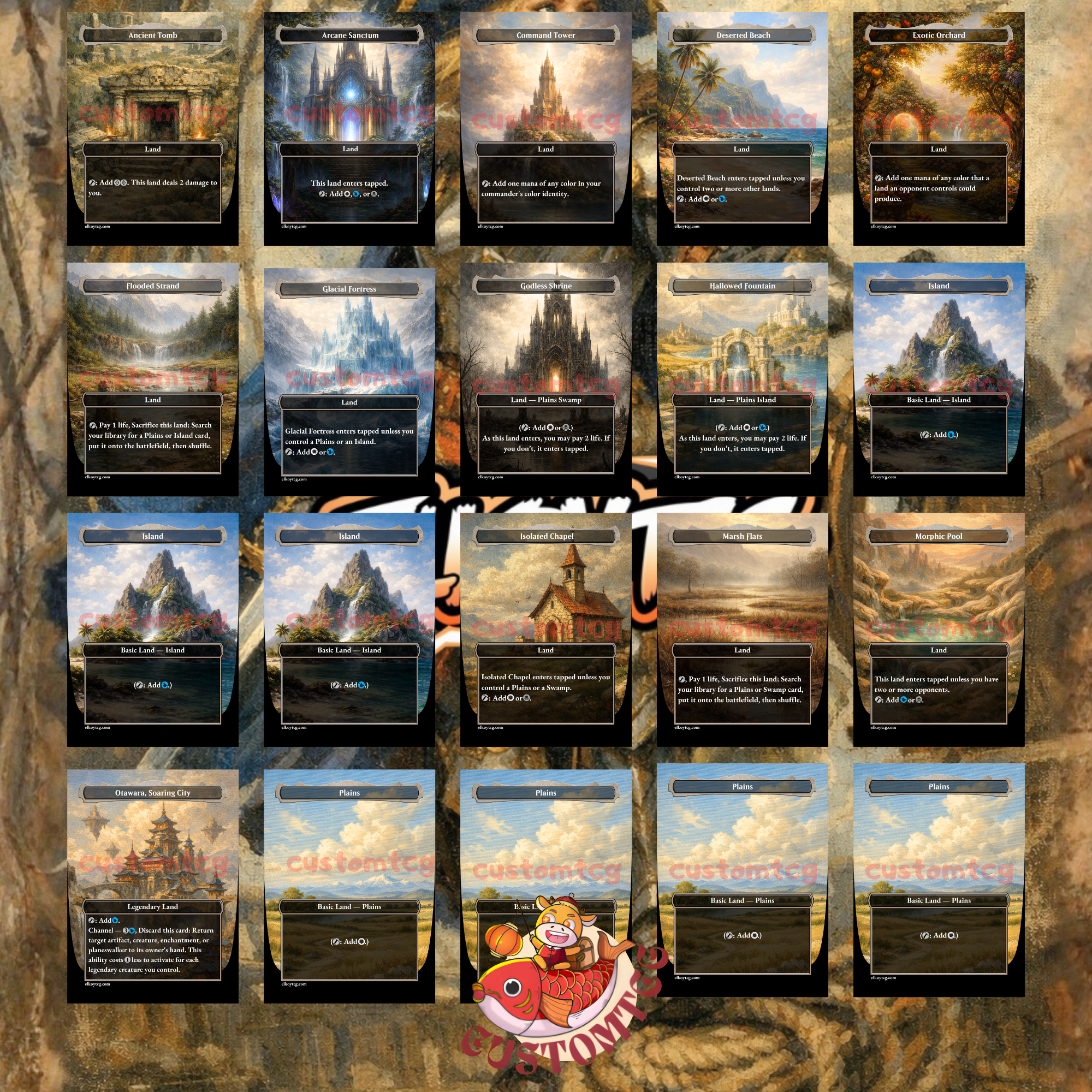 Arna Kennerud, Skycaptain Custom Commander Deck — Equipment and Auras Voltron | Esper | Fantasy Art Proxy Deck