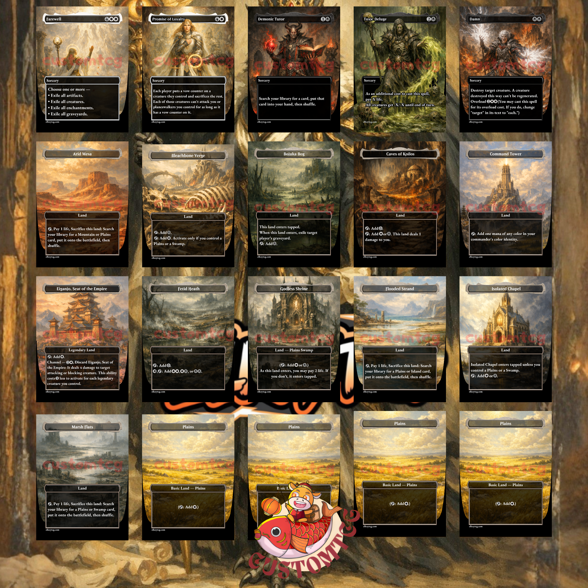 Breena the Demagogue Custom Commander Deck – 100 Cards + Tokens | Orzhov Politics & Counters | Fantasy Art | Unique Card Designs