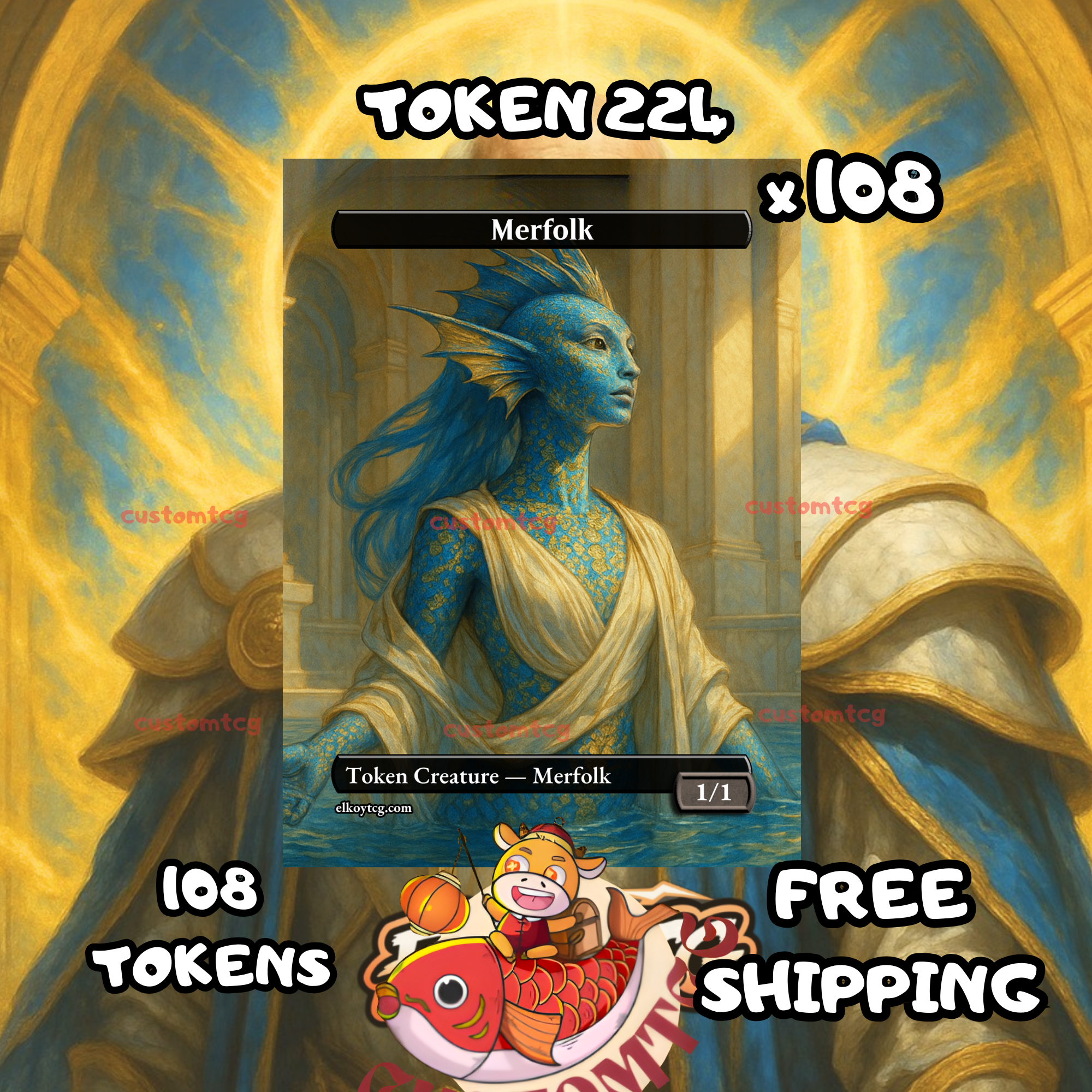 Merfolk token 1-1 108 copies - S224
