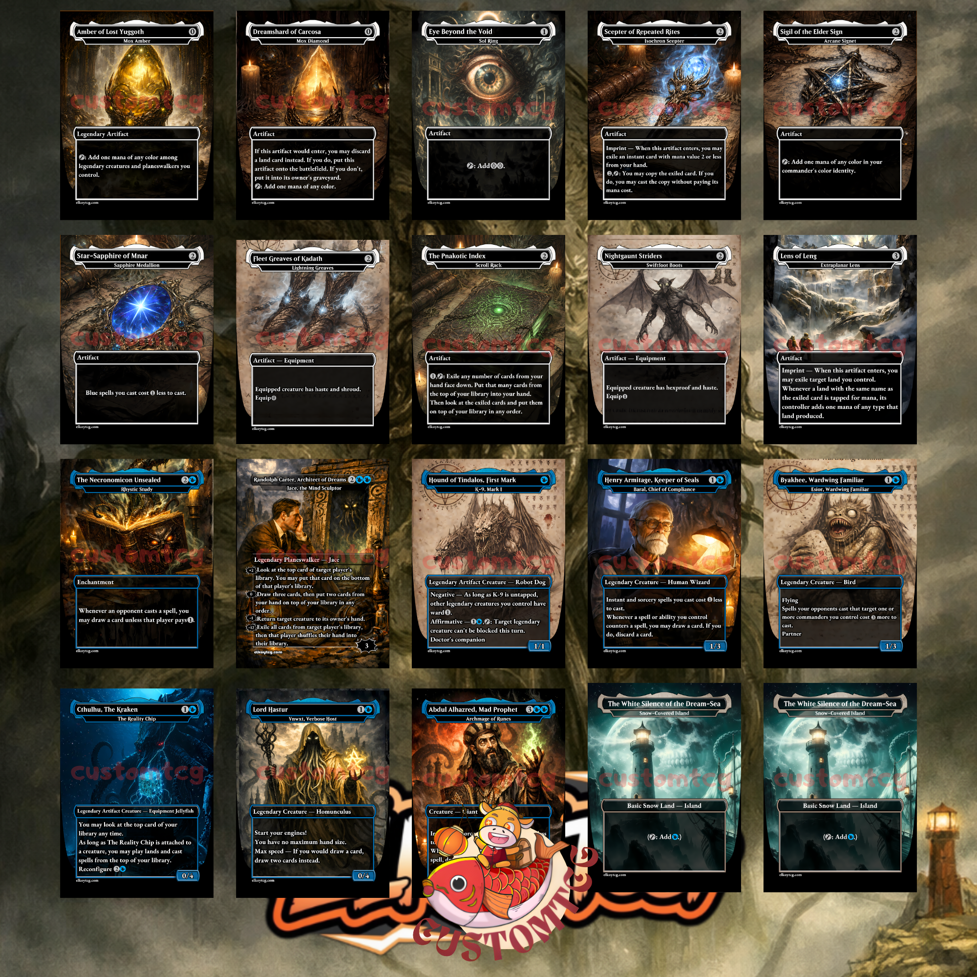 Cthulhu Custom Commander Deck — 100 Cards + Tokens | Lovecraftian Horror | Free Shipping