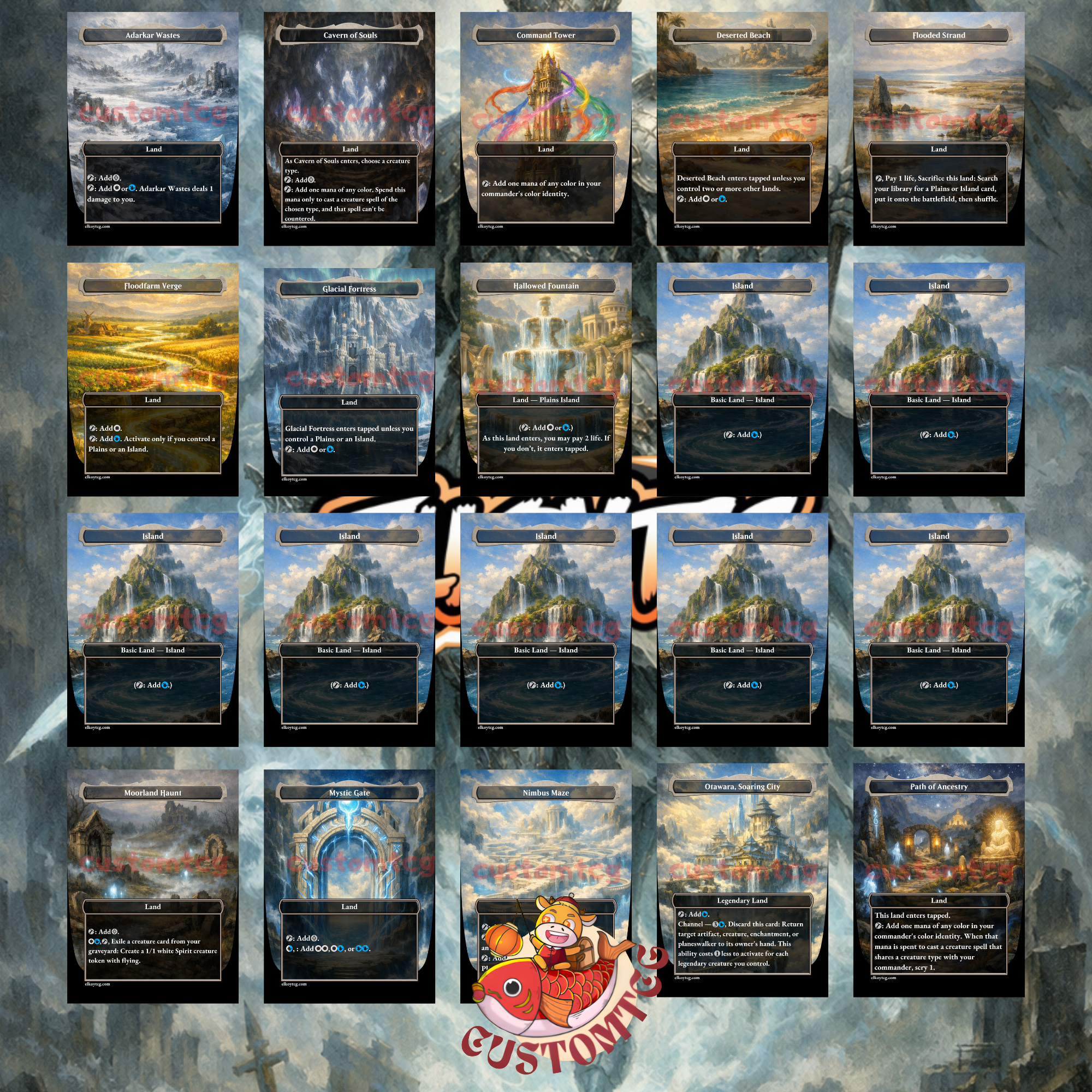 Millicent Restless Revenant Commander Deck | 100 Custom Cards + Tokens | Fantasy Art | Spirit Tribal Azorius White Blue Deck