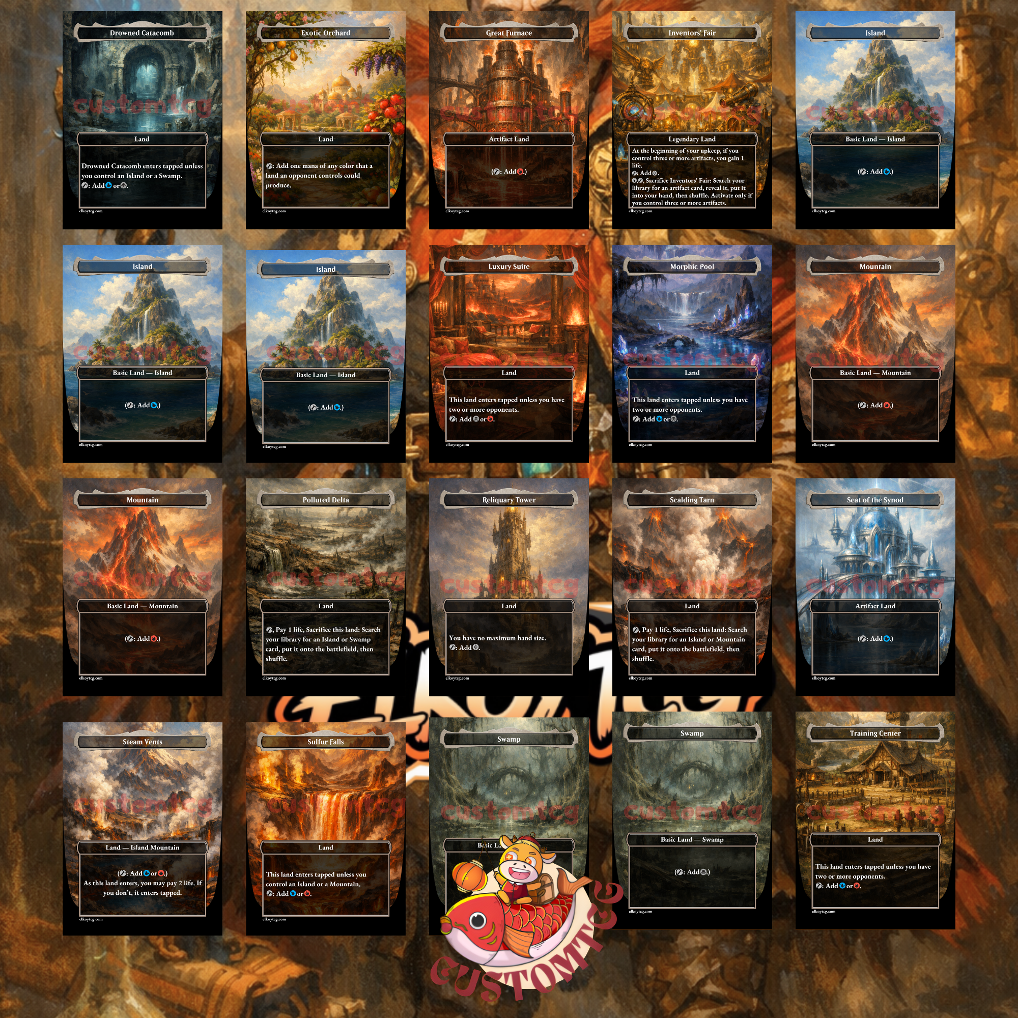 Dr. Eggman Custom Commander Deck – 100 Cards + Tokens | Artifact Villains | Fantasy Art | Unique Card Designs