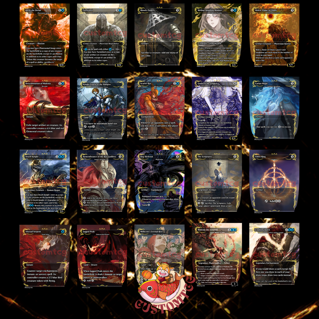 Ranni Custom Commander Deck — Remastered Edition | Moonlit Magic | Fantasy Art Proxy Deck