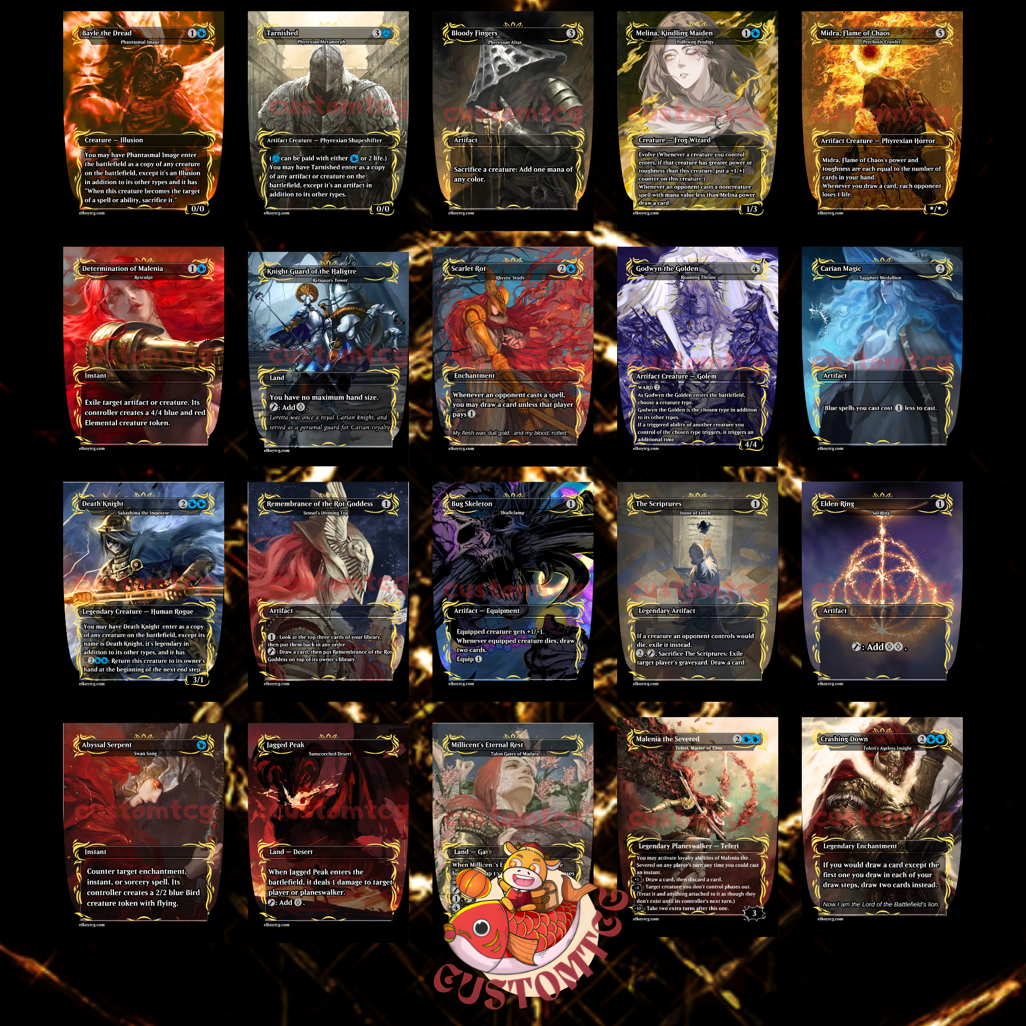 Ranni Custom Commander Deck — Remastered Edition | Moonlit Magic | Fantasy Art Proxy Deck
