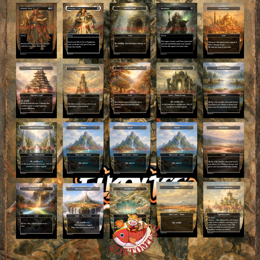 Jin Sakai, Ghost of Tsushima Custom Commander Deck — Samurai Rogue | Stealth | Fantasy Art Proxy Deck