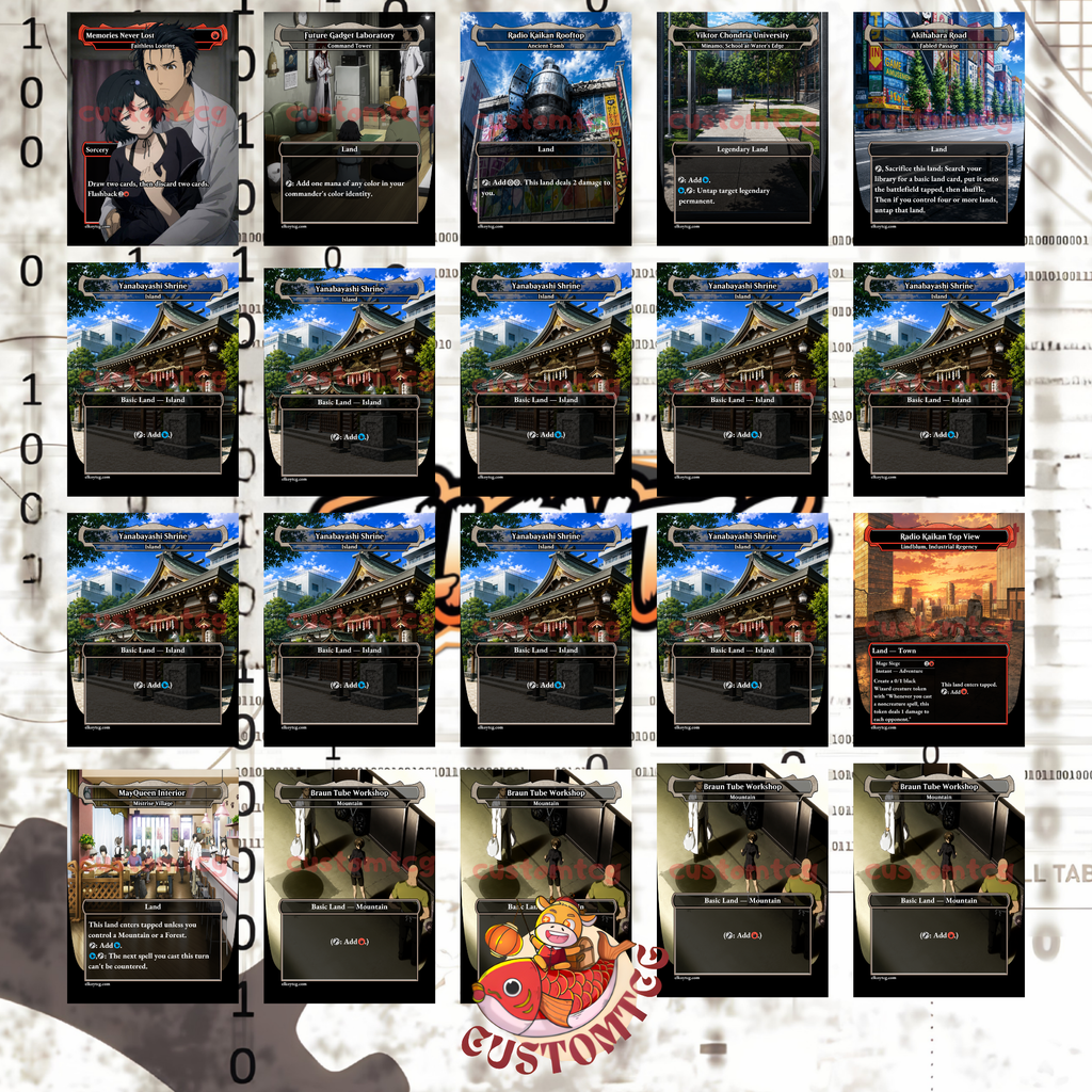 Steins;Gate Custom Commander Deck — 100 Cards + Tokens | Anime-Themed | Free Shipping